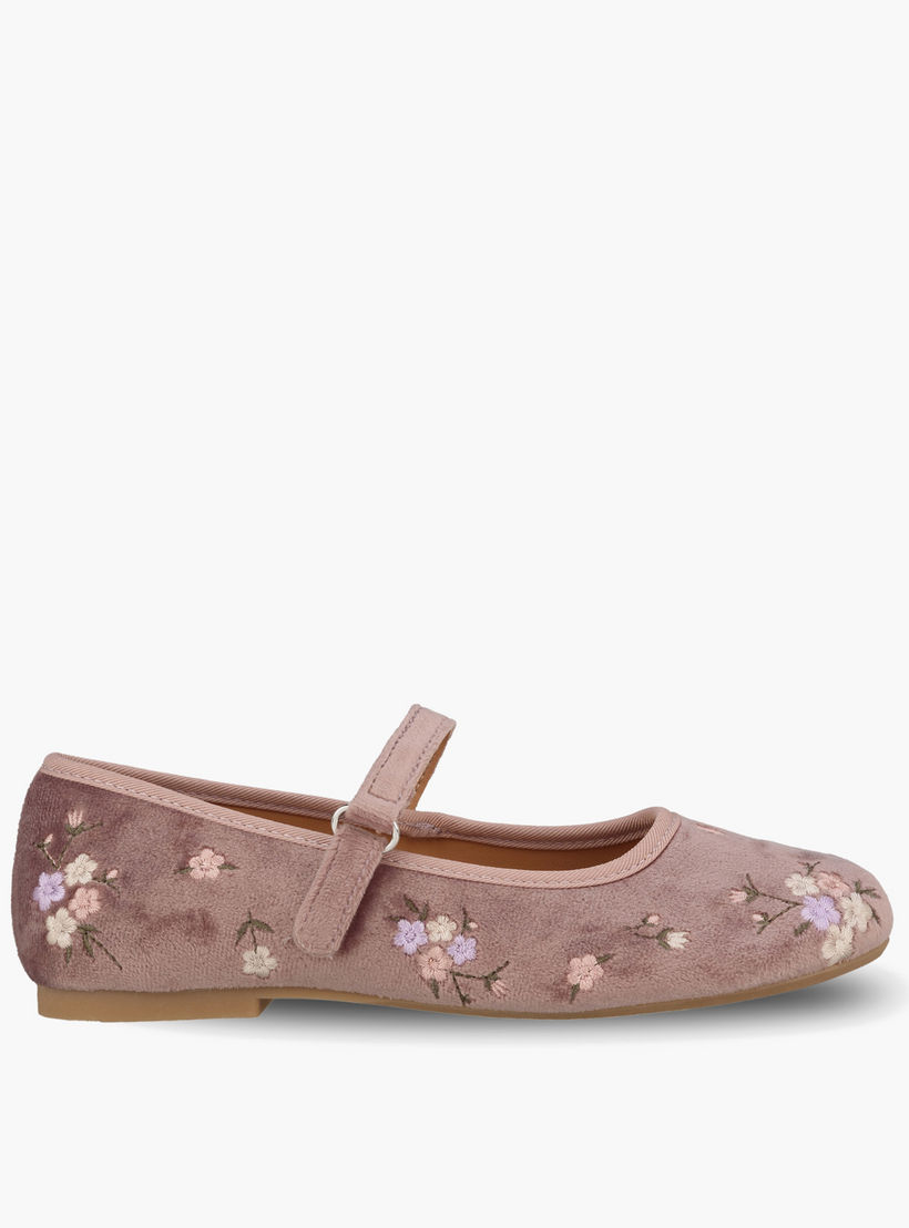 حذاء ماري جين بتطريز للفتيات من ليتل ميسي-girls-shoes-ballerinas-image-3