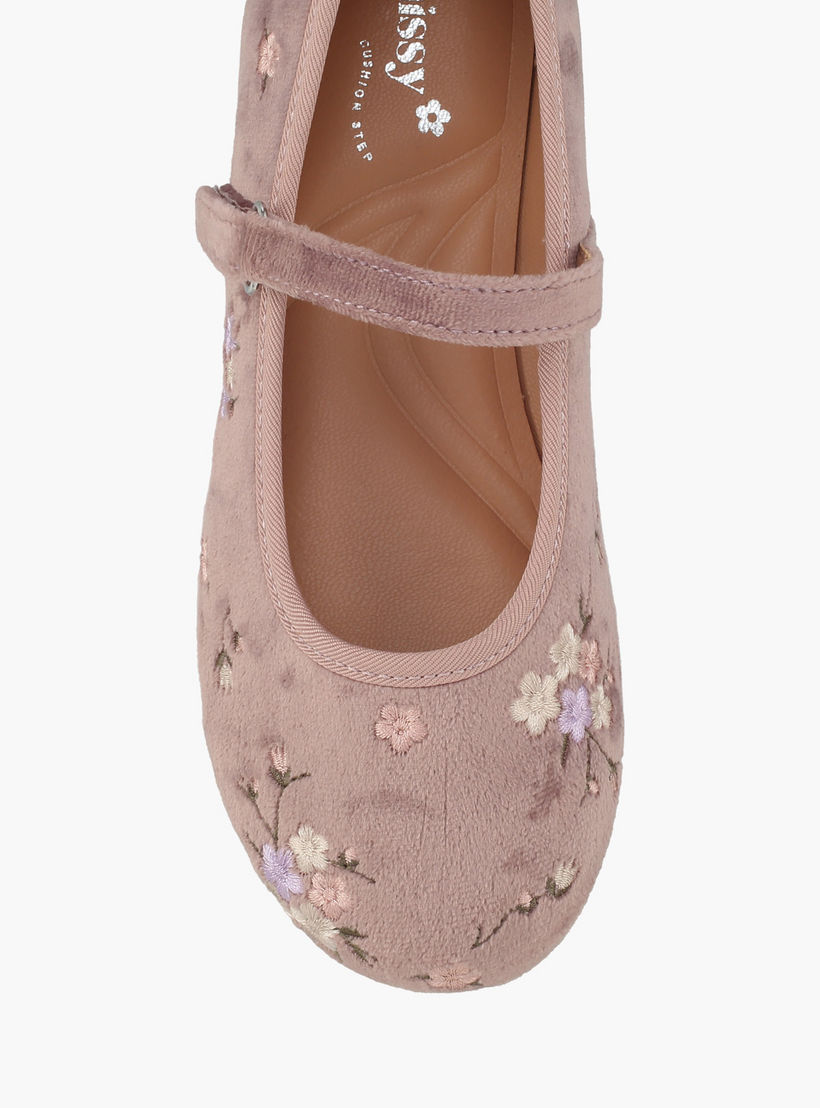 حذاء ماري جين بتطريز للفتيات من ليتل ميسي-girls-shoes-ballerinas-image-4
