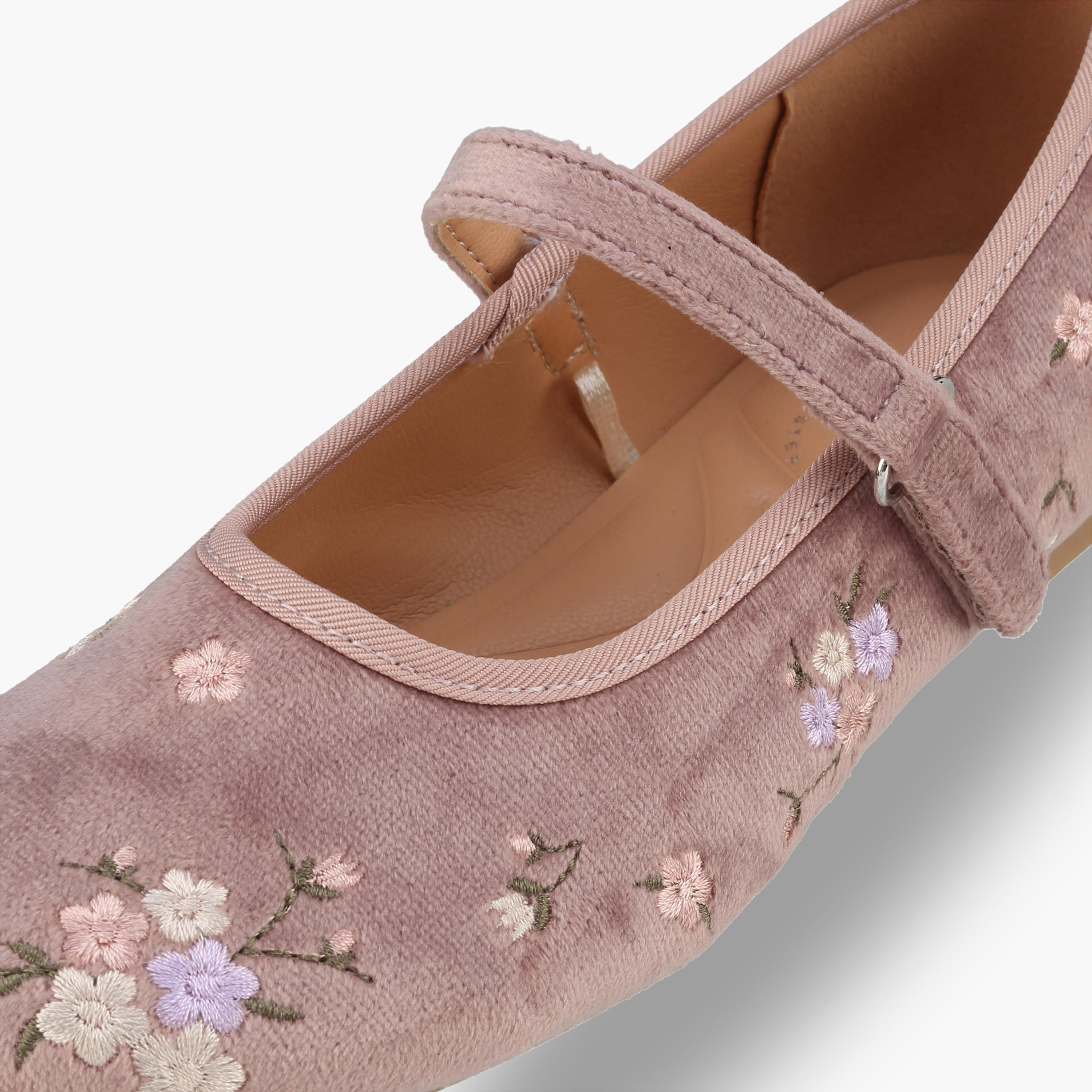 حذاء ماري جين بتطريز للفتيات من ليتل ميسي-girls-shoes-ballerinas-image-6