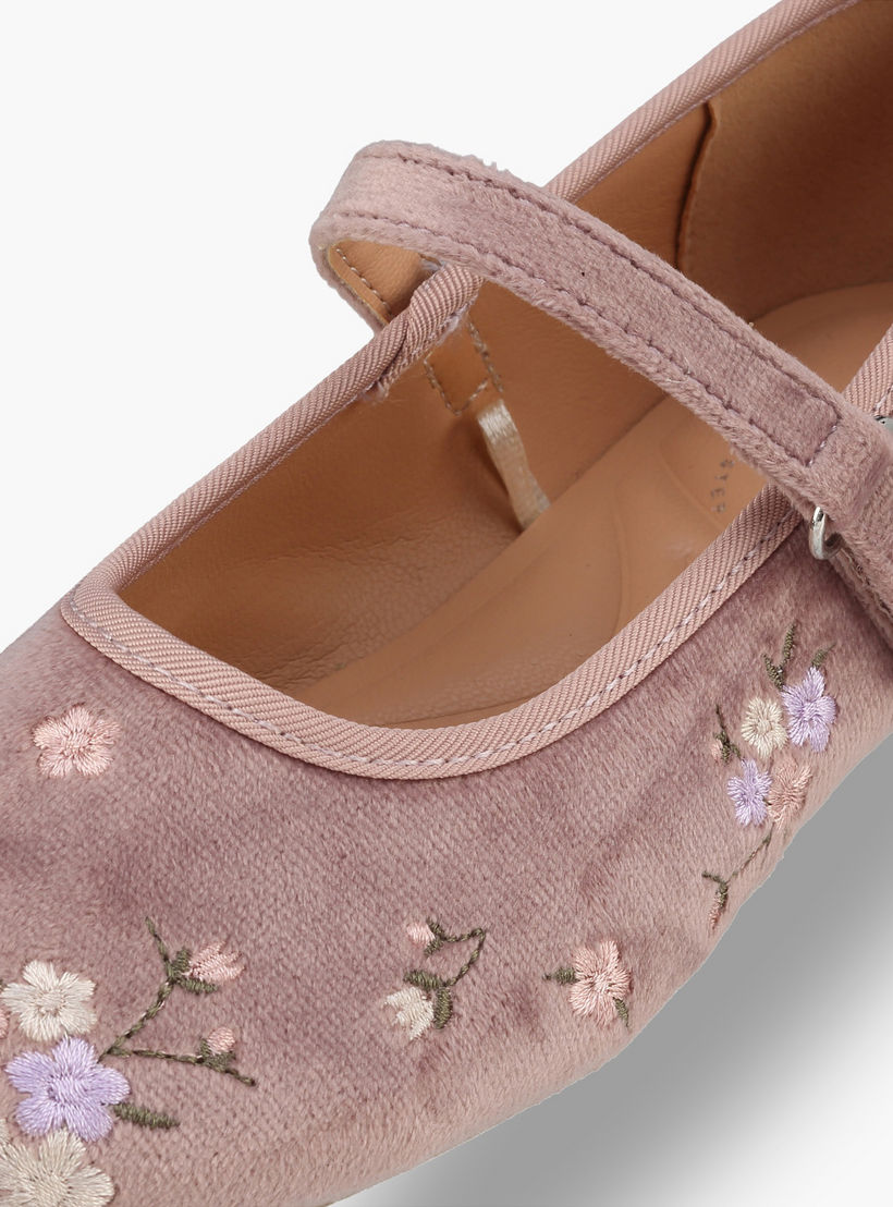 حذاء ماري جين بتطريز للفتيات من ليتل ميسي-girls-shoes-ballerinas-image-6