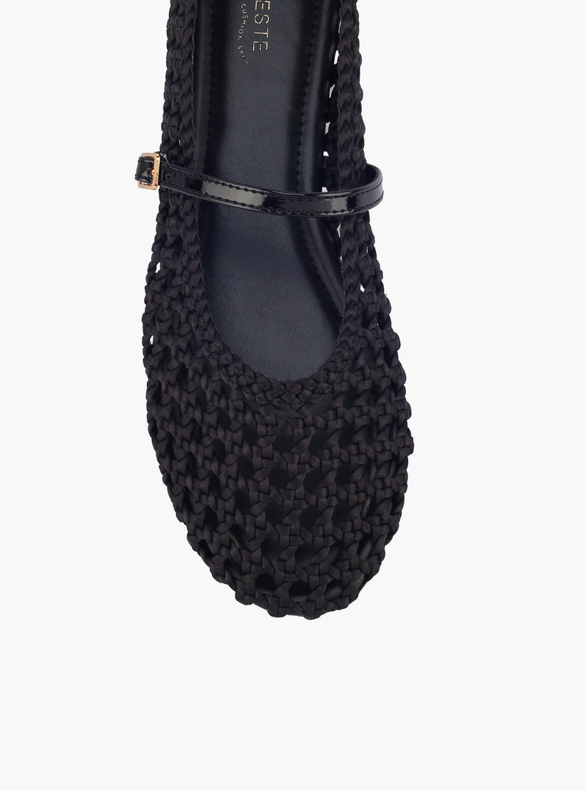 حذاء ماري جين بإبزيم إغلاق للنساء من سيليست-women-shoes-ballerinas-image-4