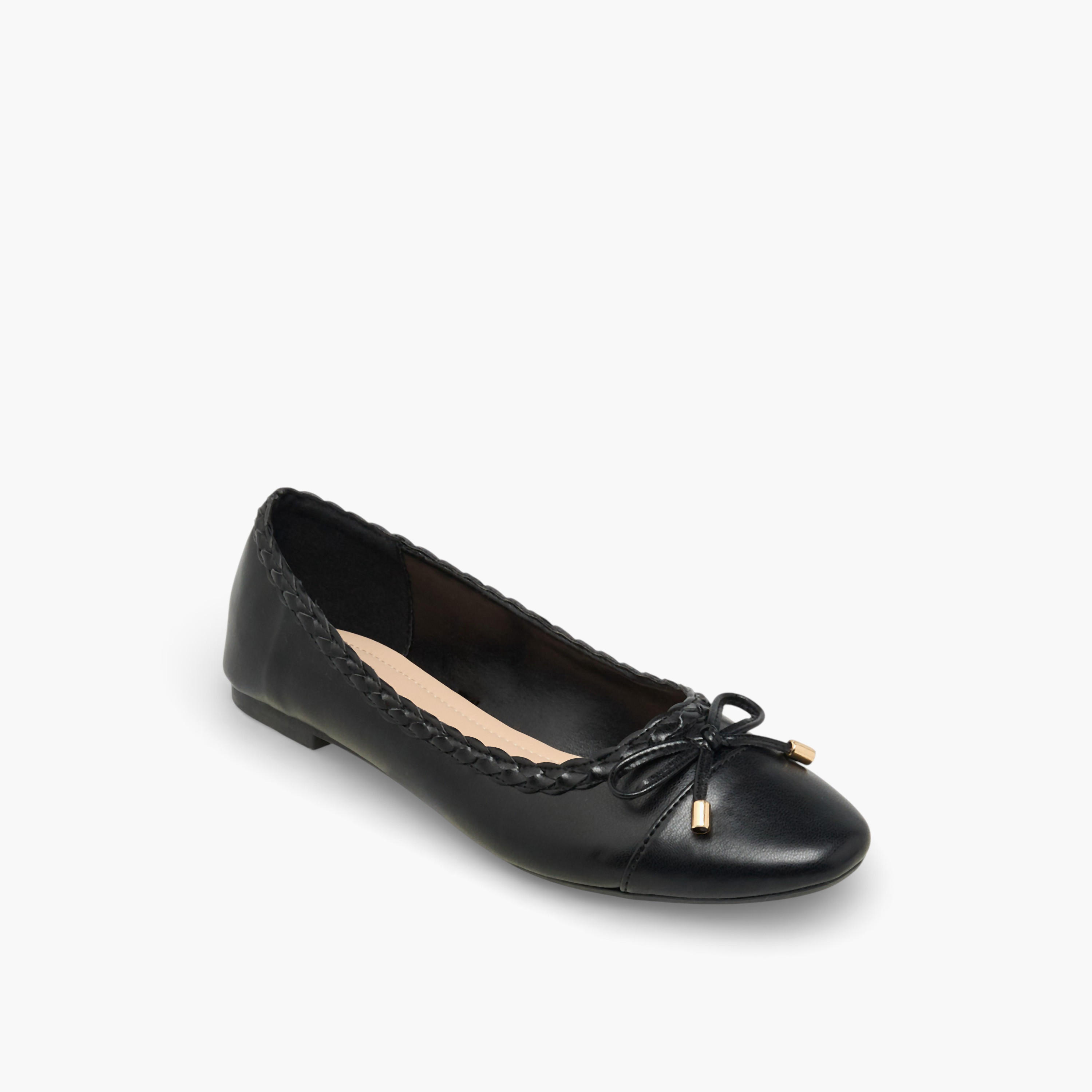 Flora Bella Women Braided Trim Ballerina Shoes-women-shoes-flats-ballerinas-image-2