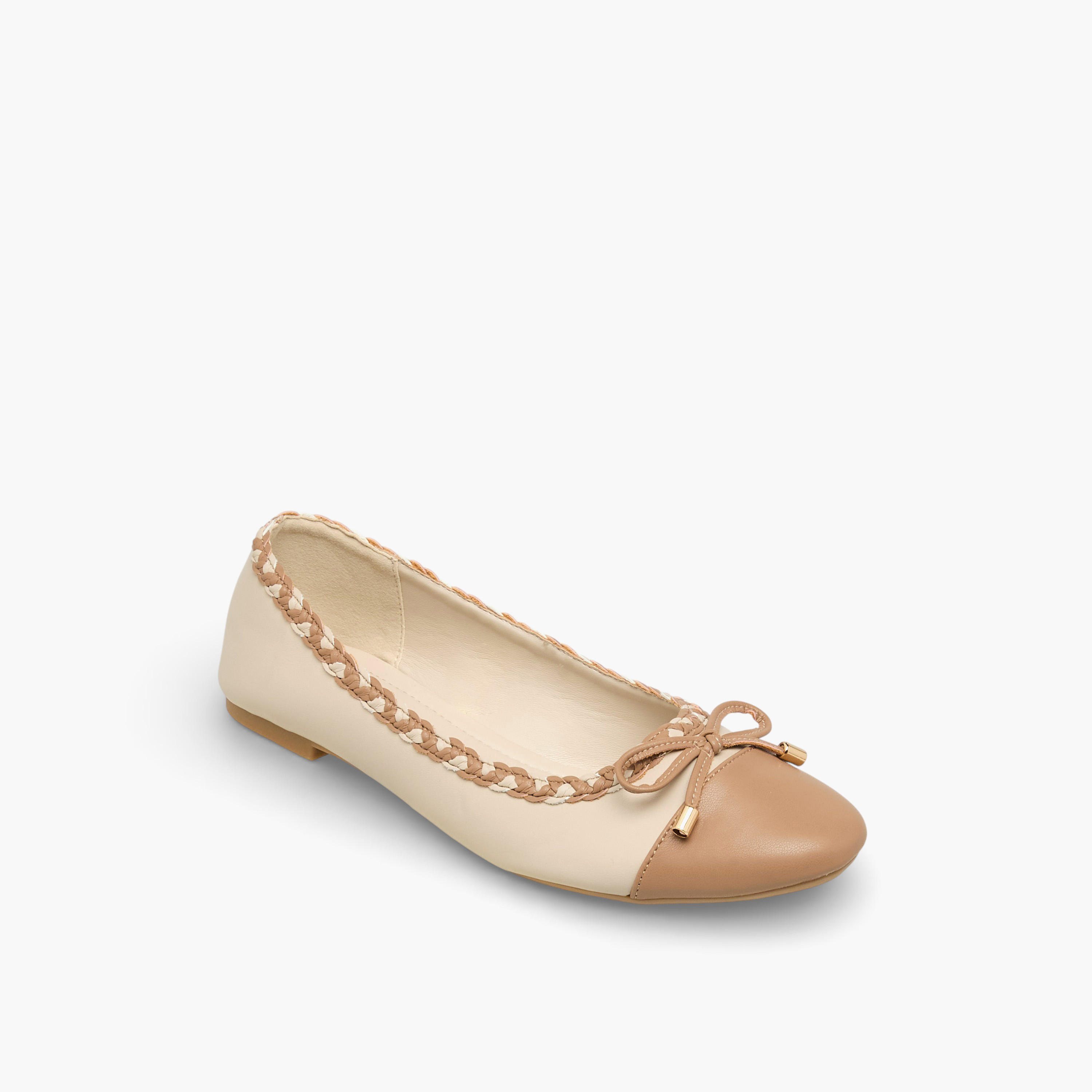 Flora Bella Women Braided Trim Ballerina Shoes-women-shoes-flats-ballerinas-image-2