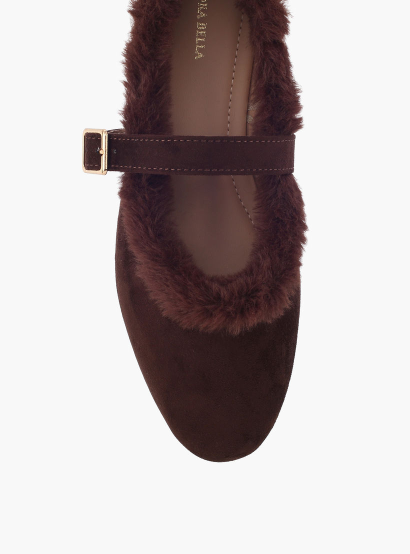 Flora Bella Women Faux Fur Mary Jane Shoes-women-shoes-ballerinas-image-4