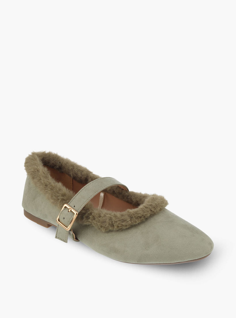 Flora Bella Women Faux Fur Mary Jane Shoes-women-shoes-ballerinas-image-2