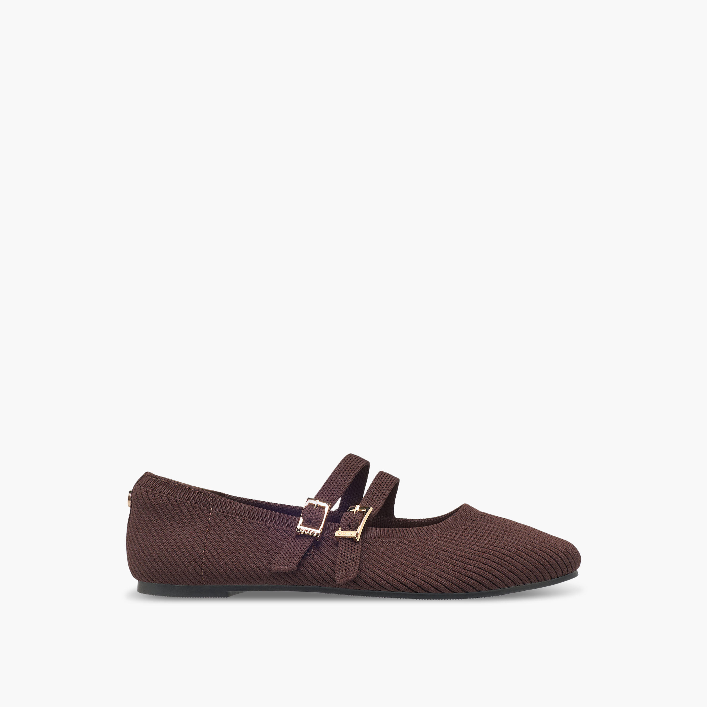 حذاء باليرينا بارز الملمس بإبزيم إغلاق للنساء من سيليست-women-shoes-ballerinas-image-3