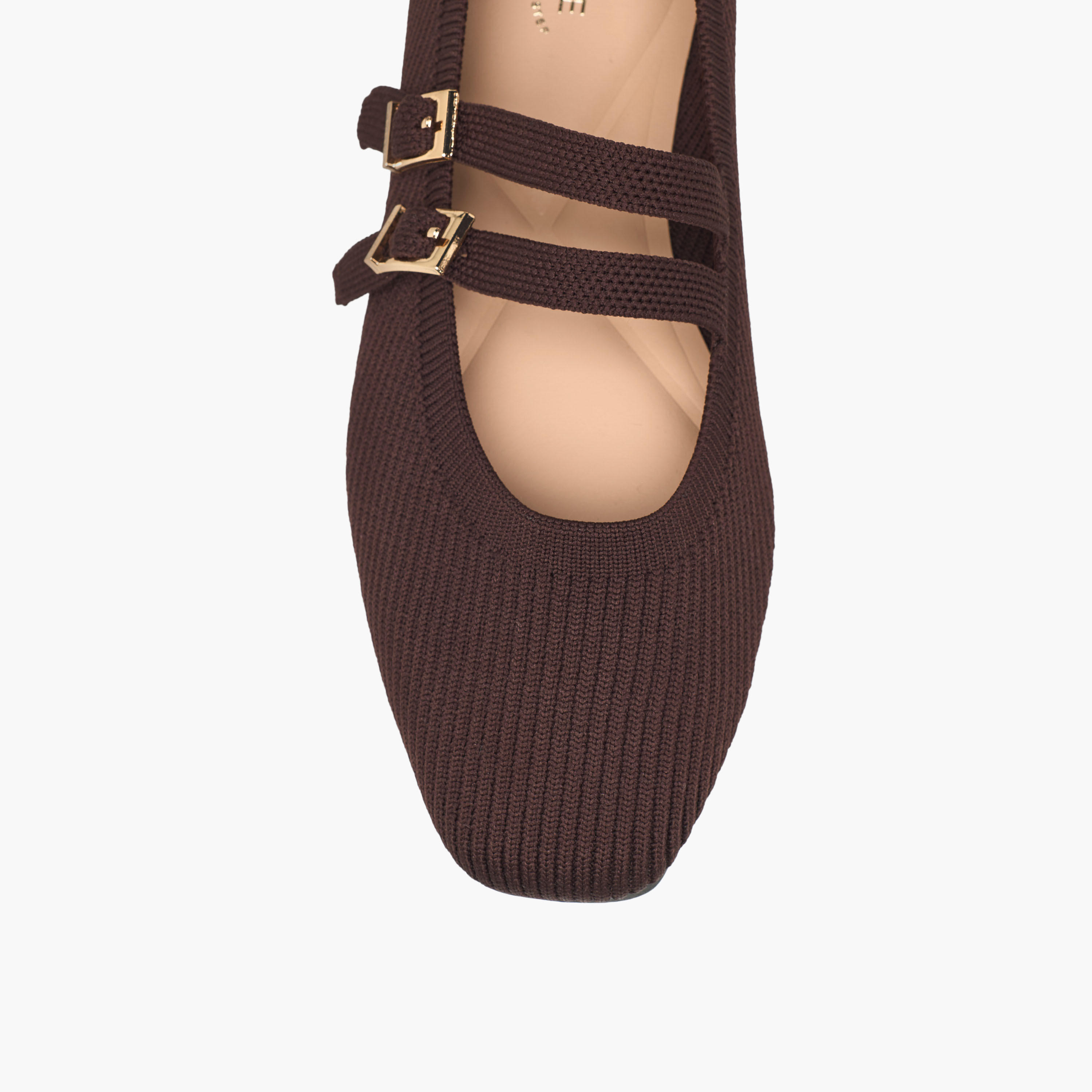 حذاء باليرينا بارز الملمس بإبزيم إغلاق للنساء من سيليست-women-shoes-ballerinas-image-4