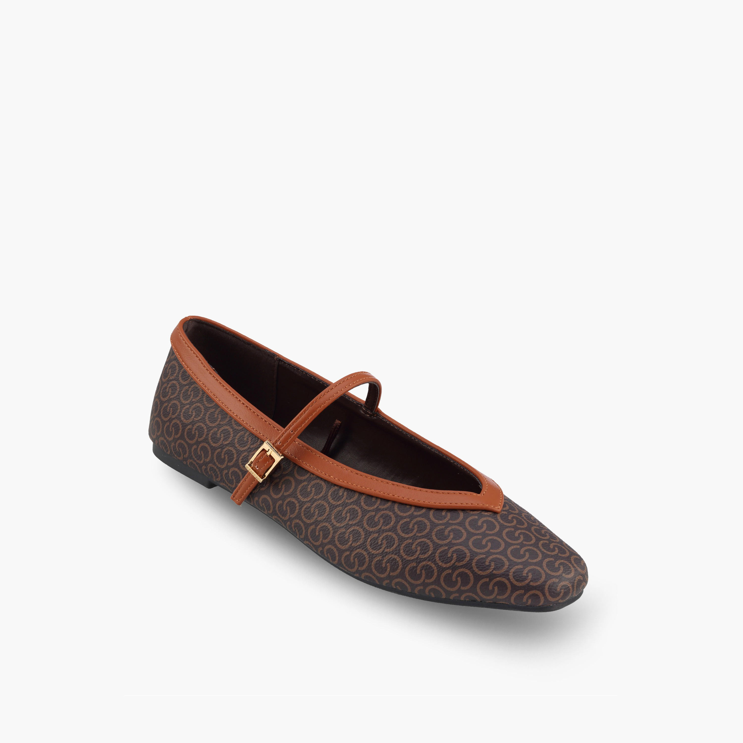 Celeste Women Monogram Print Mary Jane Shoes-women-shoes-ballerinas-image-2