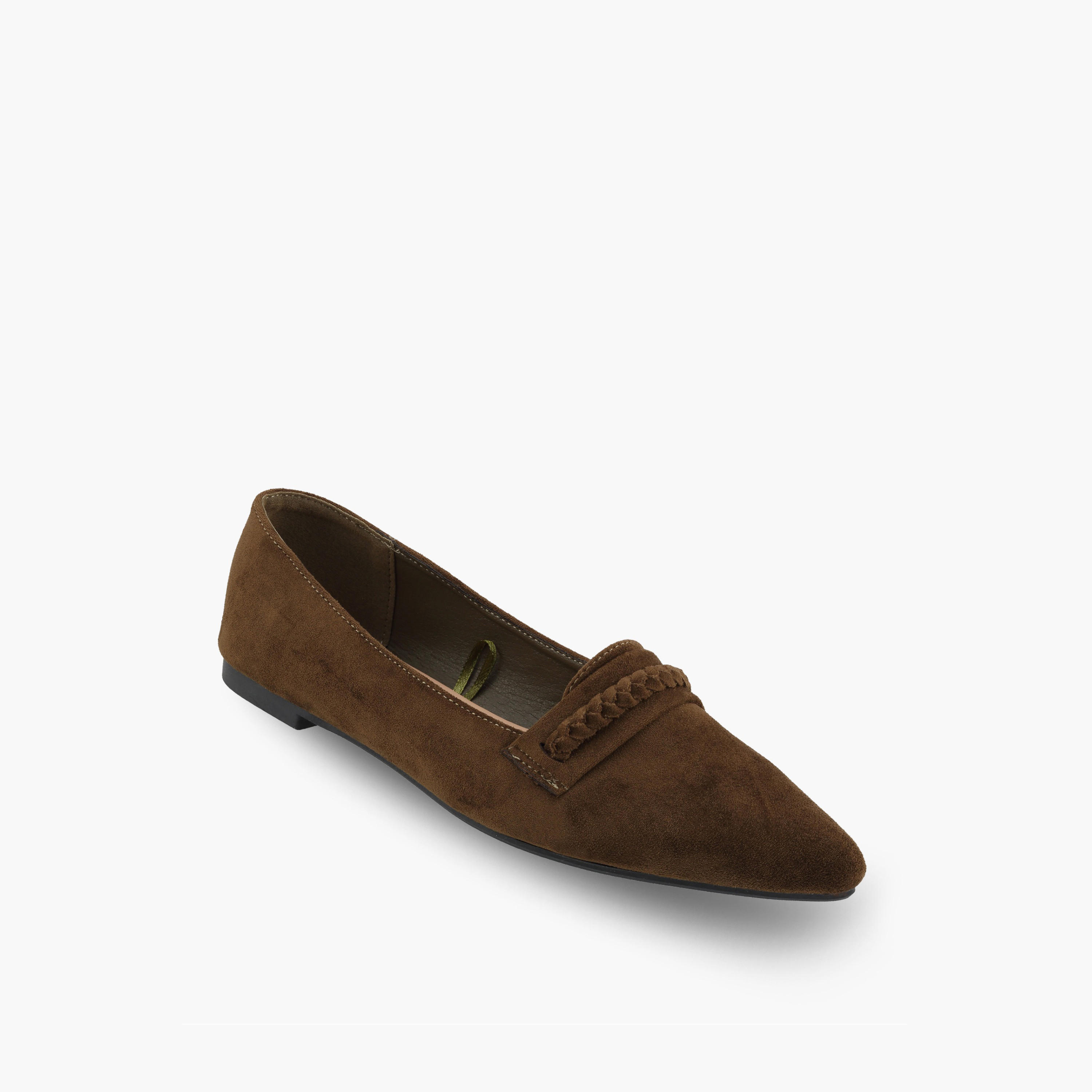 حذاء باليرينا نسائي سهل الارتداء بتفاصيل مضفرة من فلورا بيلا-women-shoes-flats-ballerinas-image-2