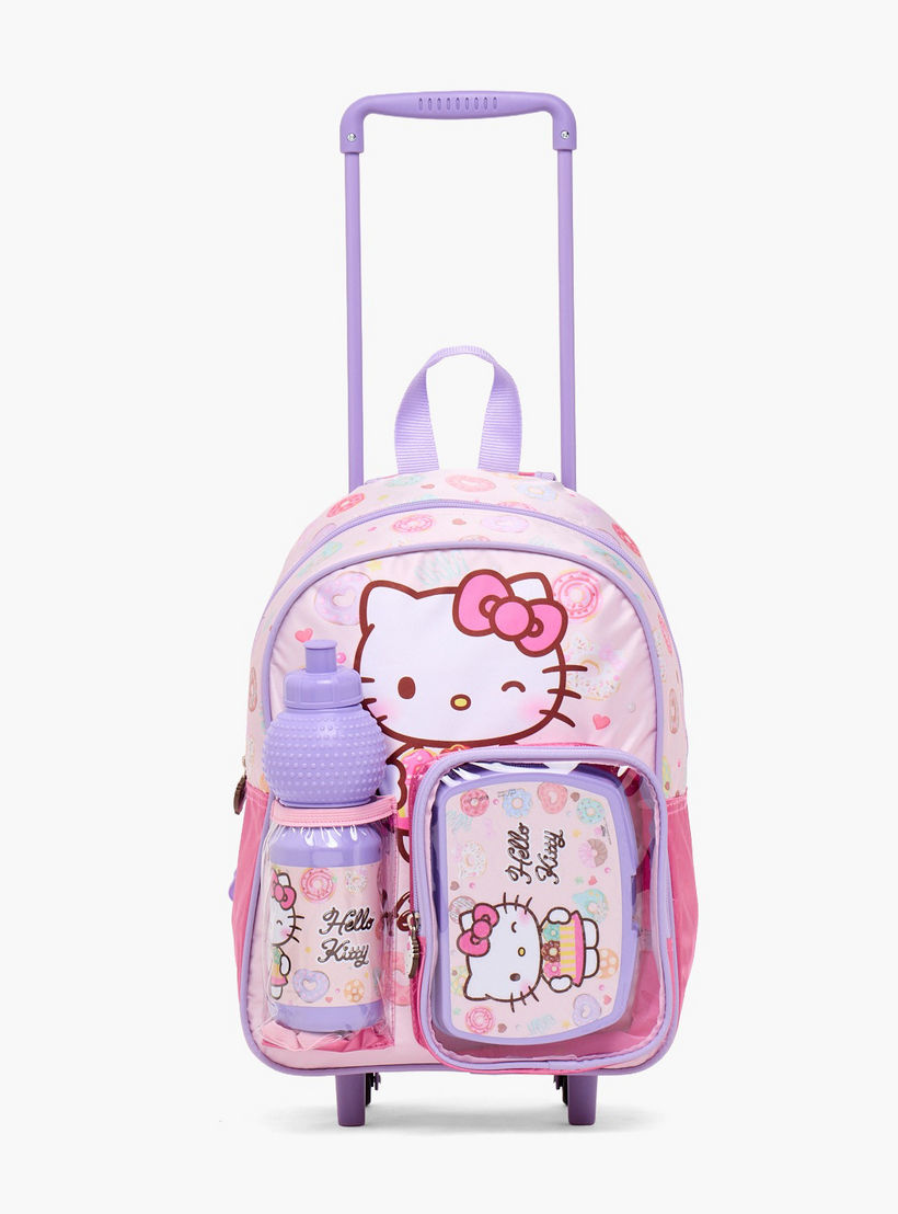 Hello Kitty 3-Piece Trolley Bag Set for Girls 13+ Years with Lunch Box and Water Bottle-school-bagsandbackpacks-trolleybags-image-5