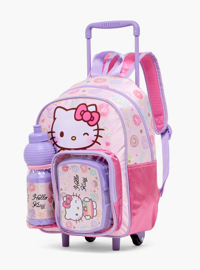 Hello Kitty 3-Piece Trolley Bag Set for Girls 13+ Years with Lunch Box and Water Bottle-school-bagsandbackpacks-trolleybags-image-9