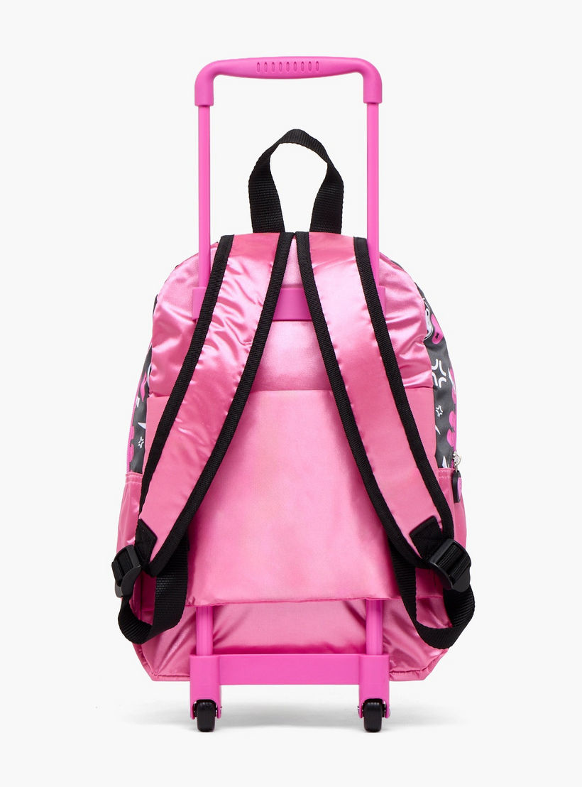 Kuromi Print 3-Piece School Trolley Bag Set for Girls 8-13 Years with Lunch Box-school-bagsandbackpacks-trolleybags-image-11