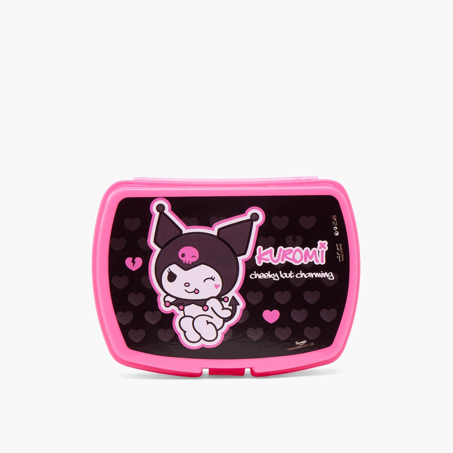 Kuromi Print 3-Piece School Trolley Bag Set for Girls 8-13 Years with Lunch Box-school-bagsandbackpacks-trolleybags-image-14