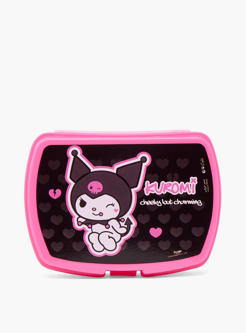 Kuromi Print 3-Piece School Trolley Bag Set for Girls 8-13 Years with Lunch Box-school-bagsandbackpacks-trolleybags-image-14