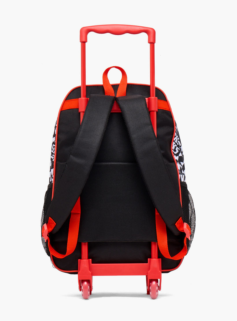 Lightning McQueen 5-Piece Trolley Bag Set for Boys 13+ Years with Lunch Bag and Bottle - 18 inches-school-bagsandbackpacks-trolleybags-image-10