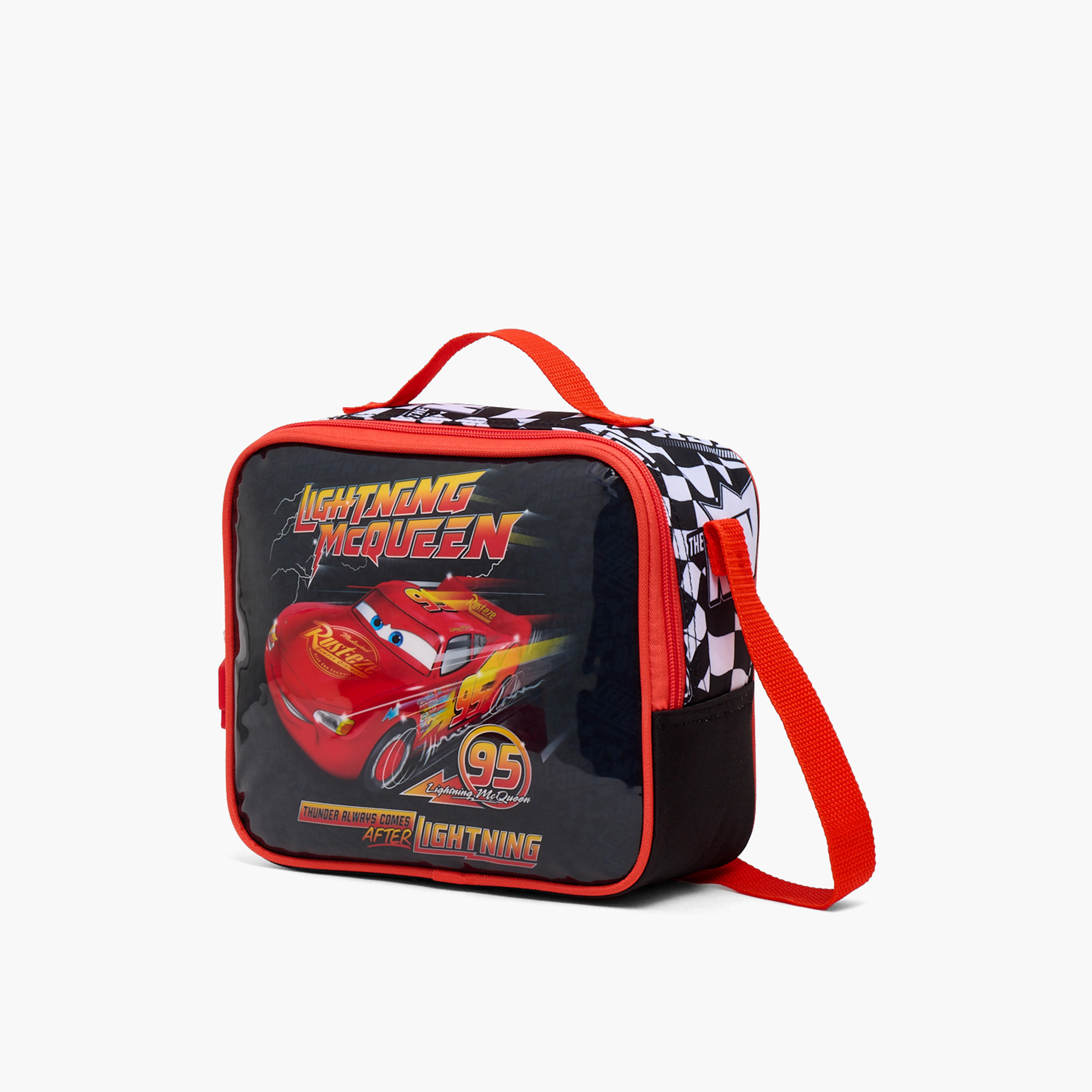 Lightning McQueen 5-Piece Trolley Bag Set for Boys 13+ Years with Lunch Bag and Bottle - 18 inches-school-bagsandbackpacks-trolleybags-image-14