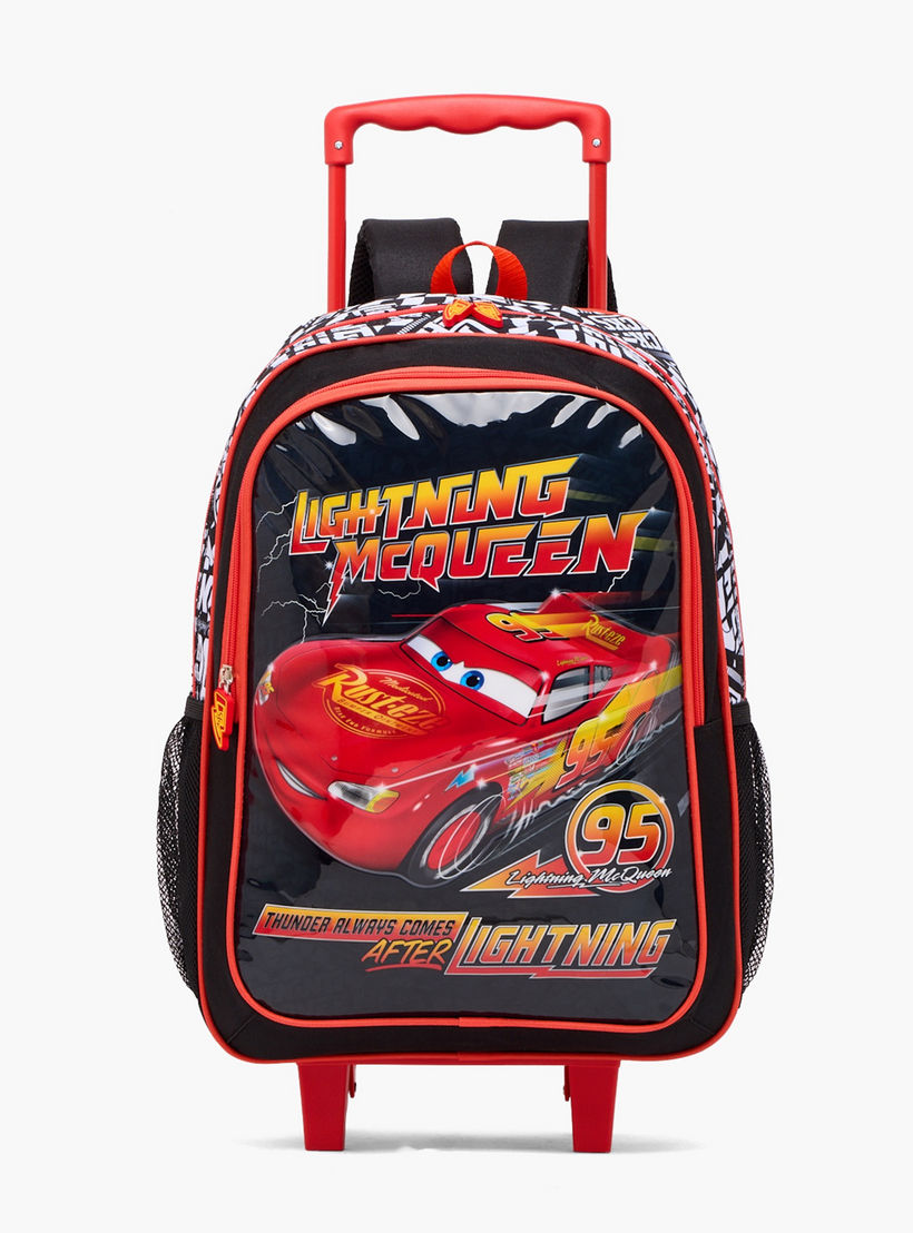 Lightning McQueen 5-Piece Trolley Bag Set for Boys 13+ Years with Lunch Bag and Bottle - 18 inches-school-bagsandbackpacks-trolleybags-image-3
