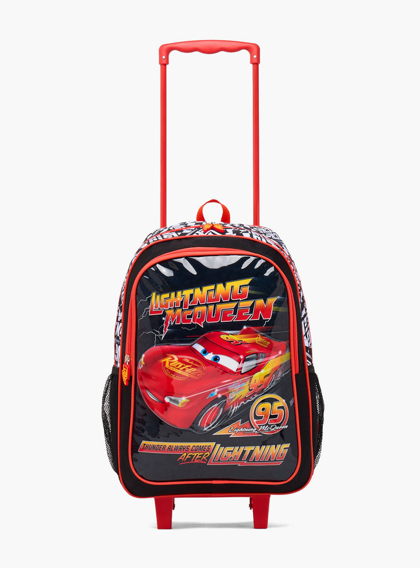 Lightning McQueen 5-Piece Trolley Bag Set for Boys 13+ Years with Lunch Bag and Bottle - 18 inches-school-bagsandbackpacks-trolleybags-image-4