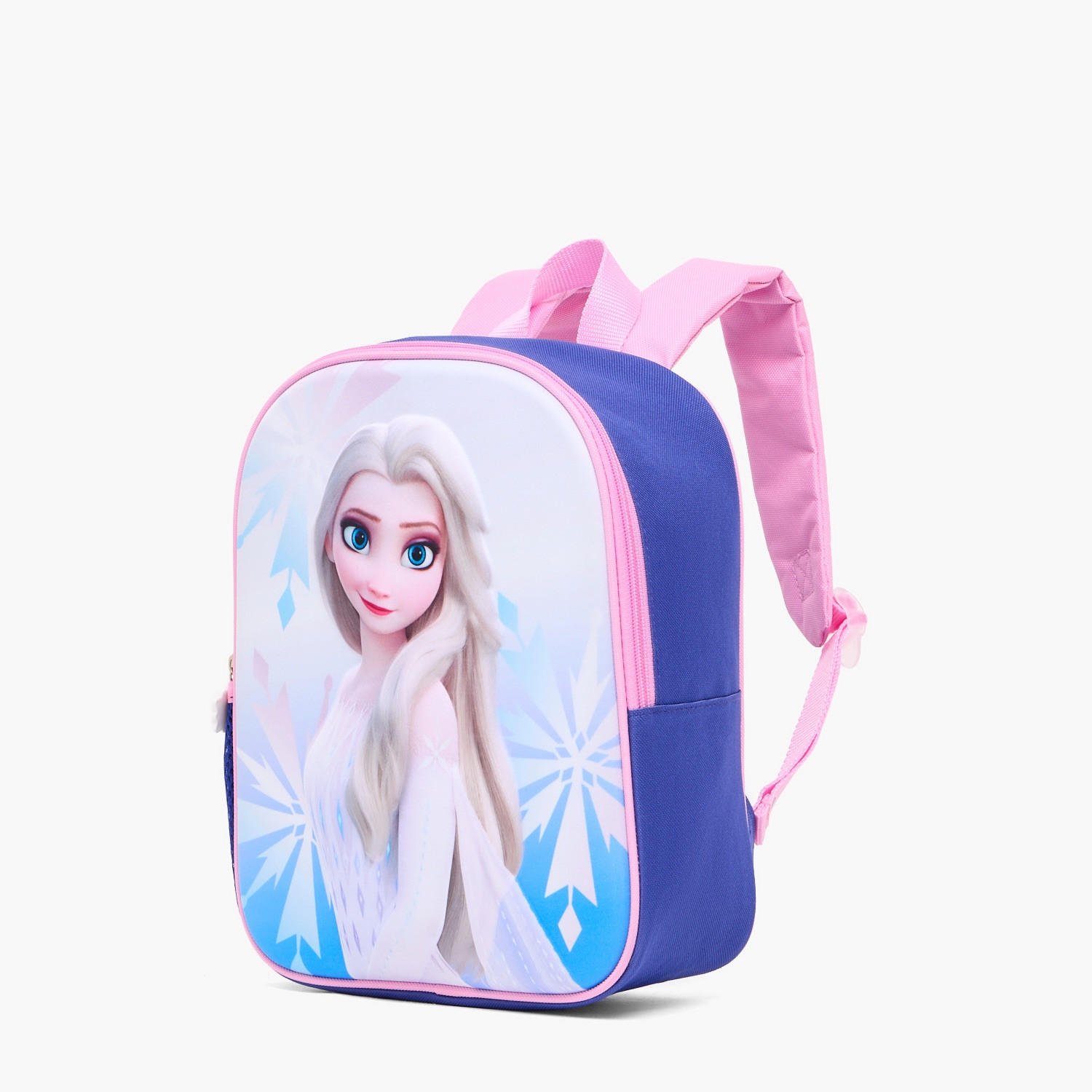 Frozen Print Backpack for Girls 13+ Years with Zip Closure-school-bagsandbackpacks-backpacks-image-5