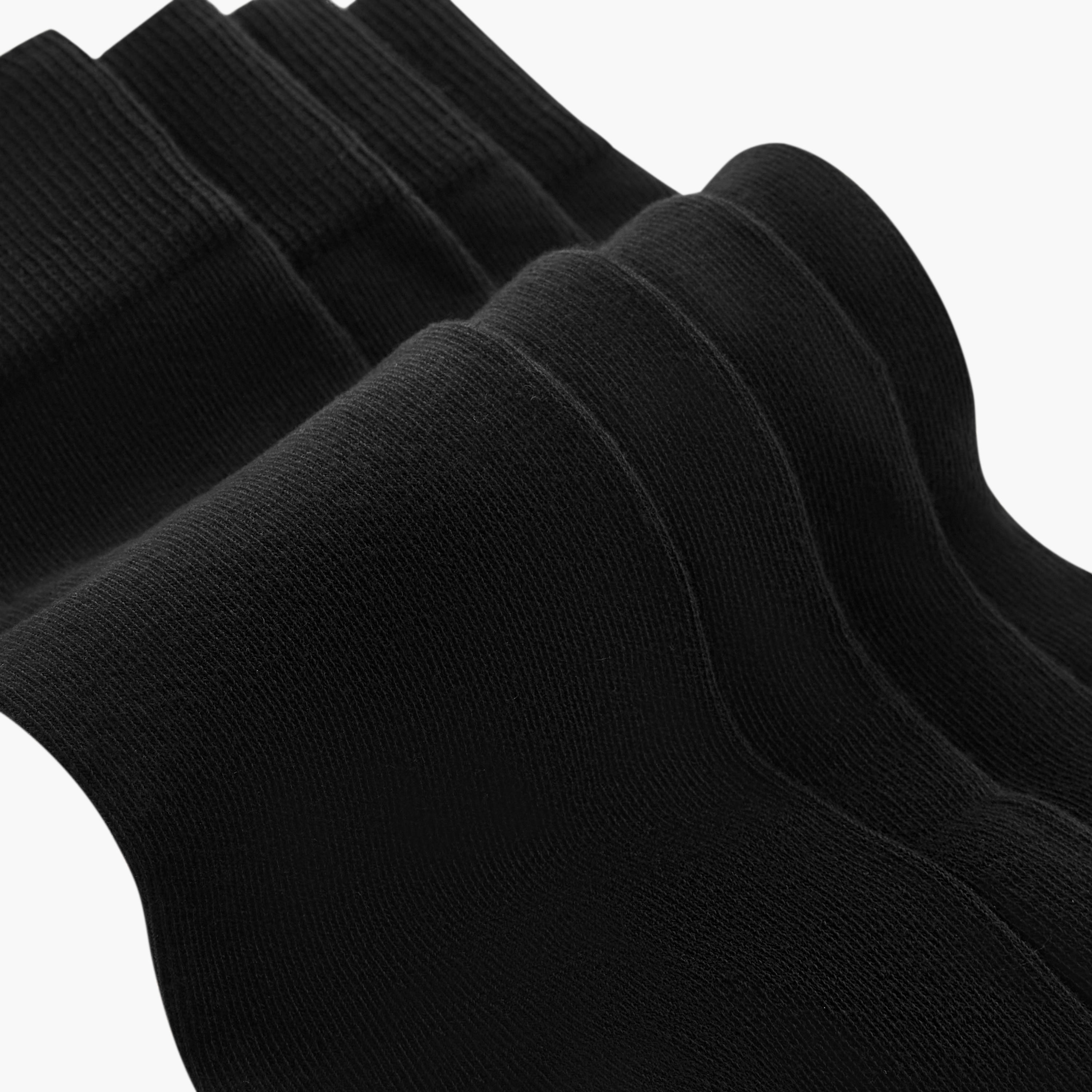 Solid Calf Length Socks - Set of 5-men-socks-image-4