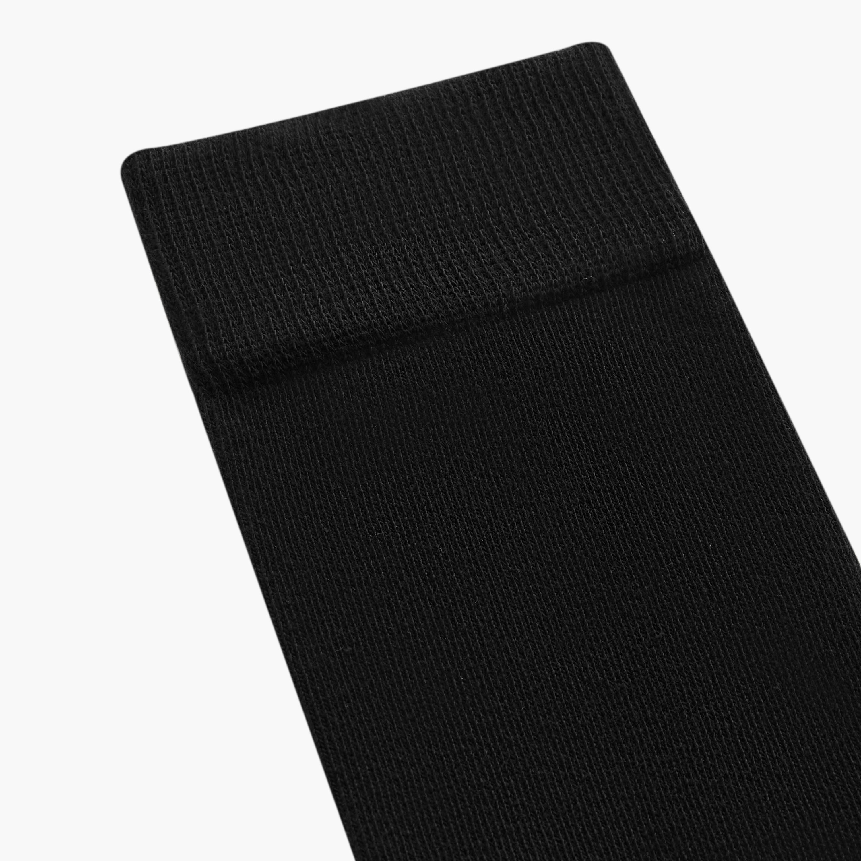 Solid Calf Length Socks - Set of 5-men-socks-image-5