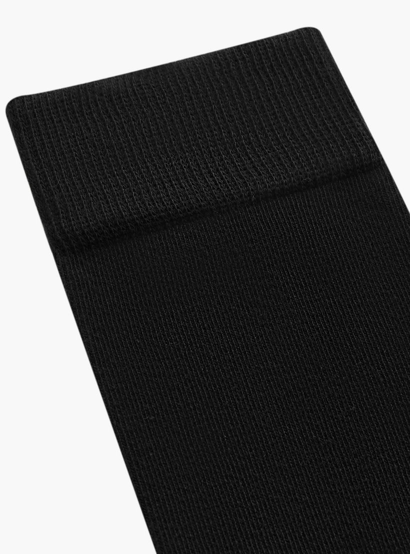 Solid Calf Length Socks - Set of 5-men-socks-image-5