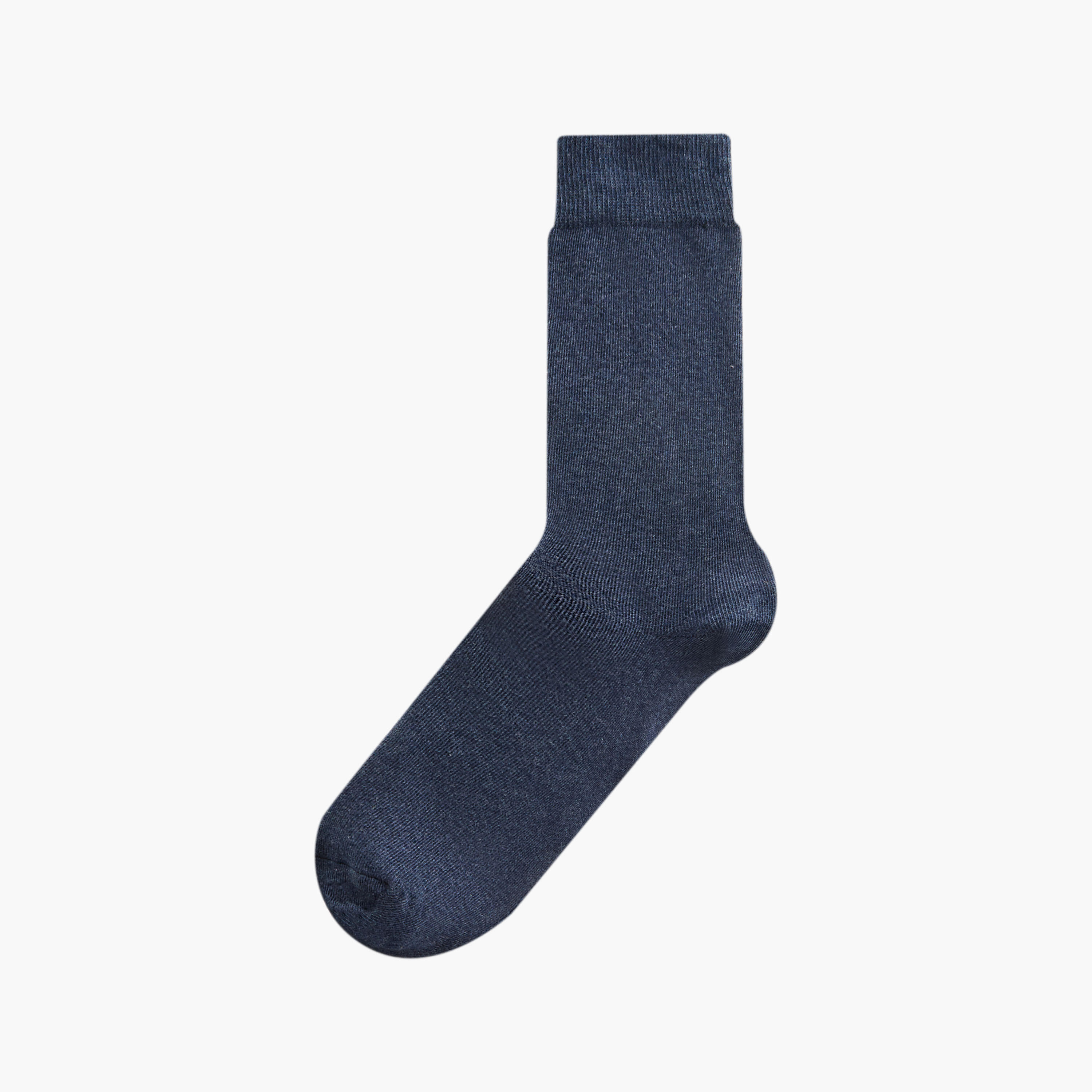 Shoemart Solid Calf Length Socks - Set of 5-men-socks-image-2