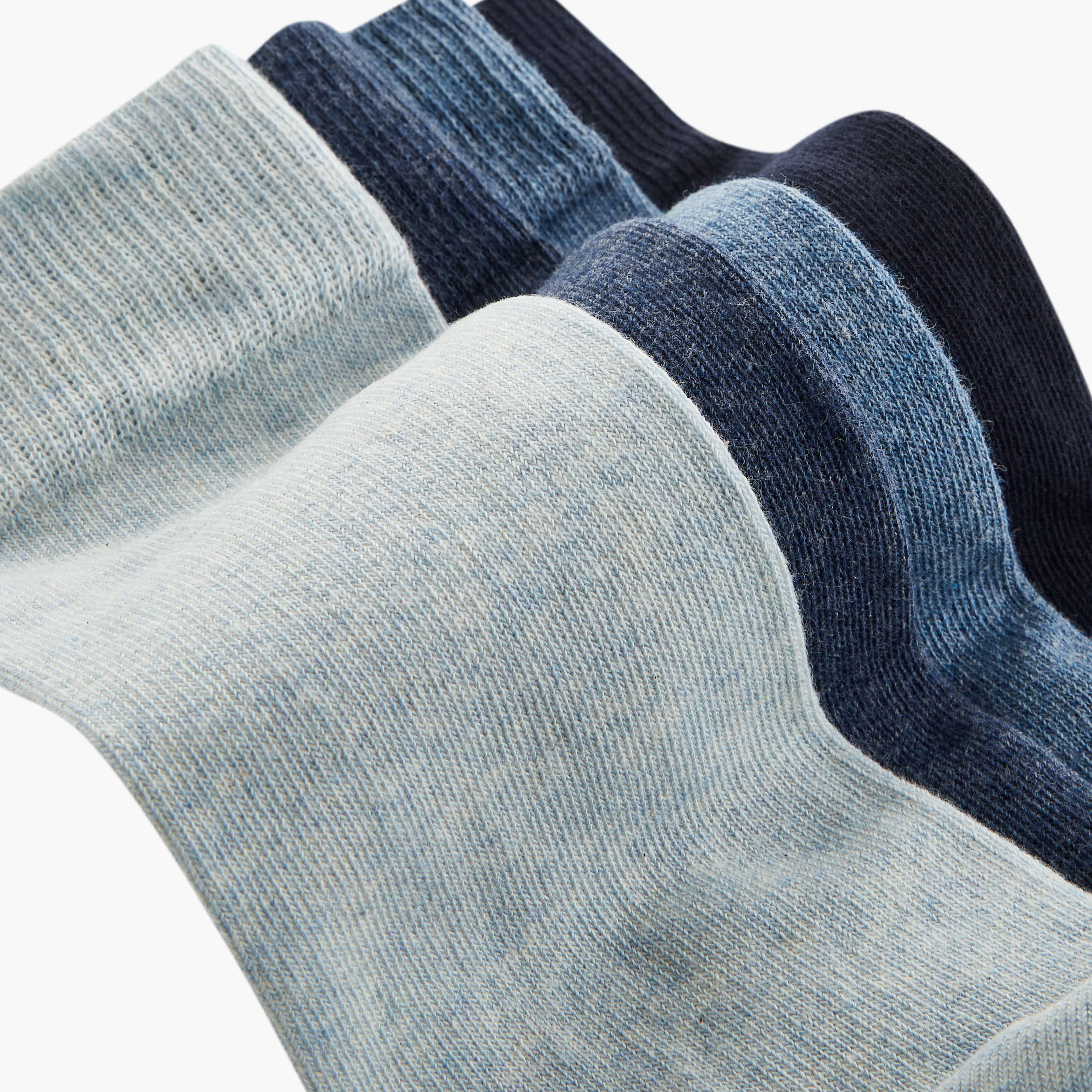 Shoemart Solid Calf Length Socks - Set of 5-men-socks-image-4