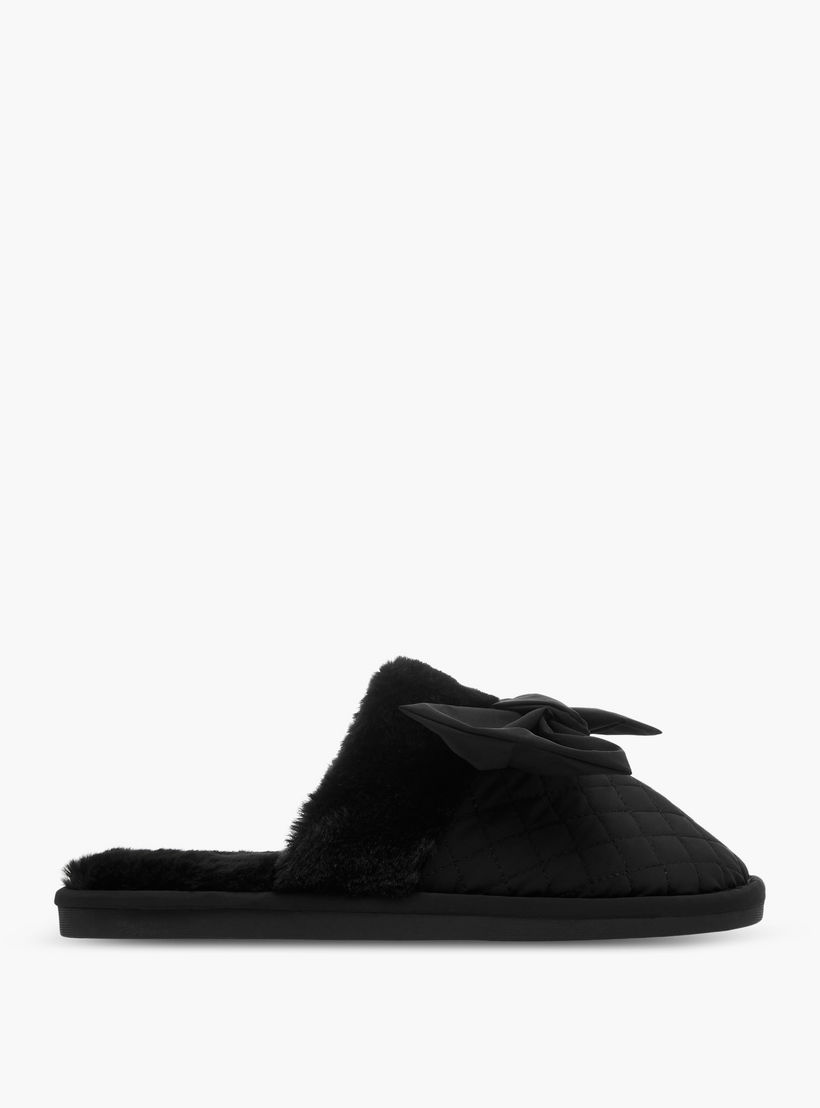 شبشب غرفة نوم مبطن بزينة فيونكة للنساء من لو كونفورت-women-shoes-bedroomslippers-image-2
