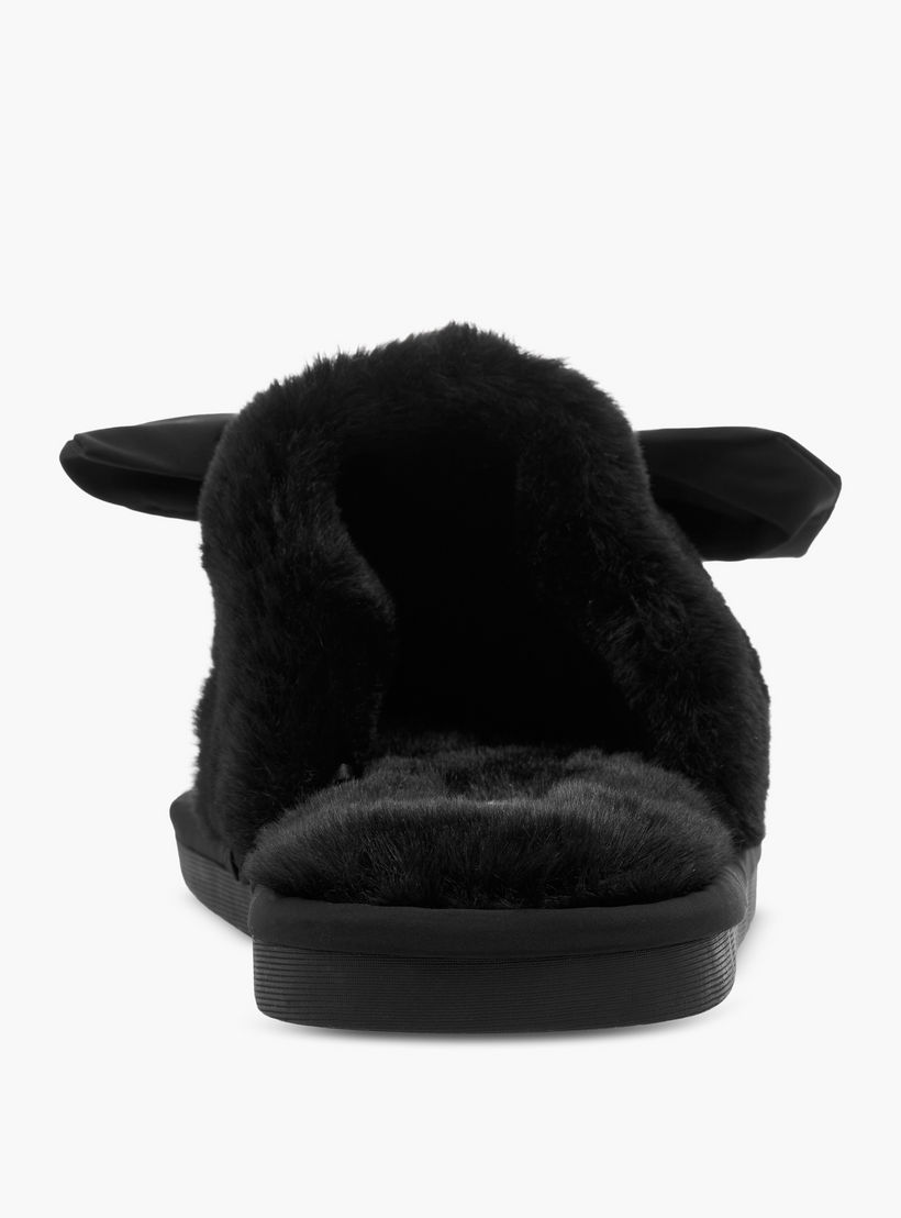 شبشب غرفة نوم مبطن بزينة فيونكة للنساء من لو كونفورت-women-shoes-bedroomslippers-image-4