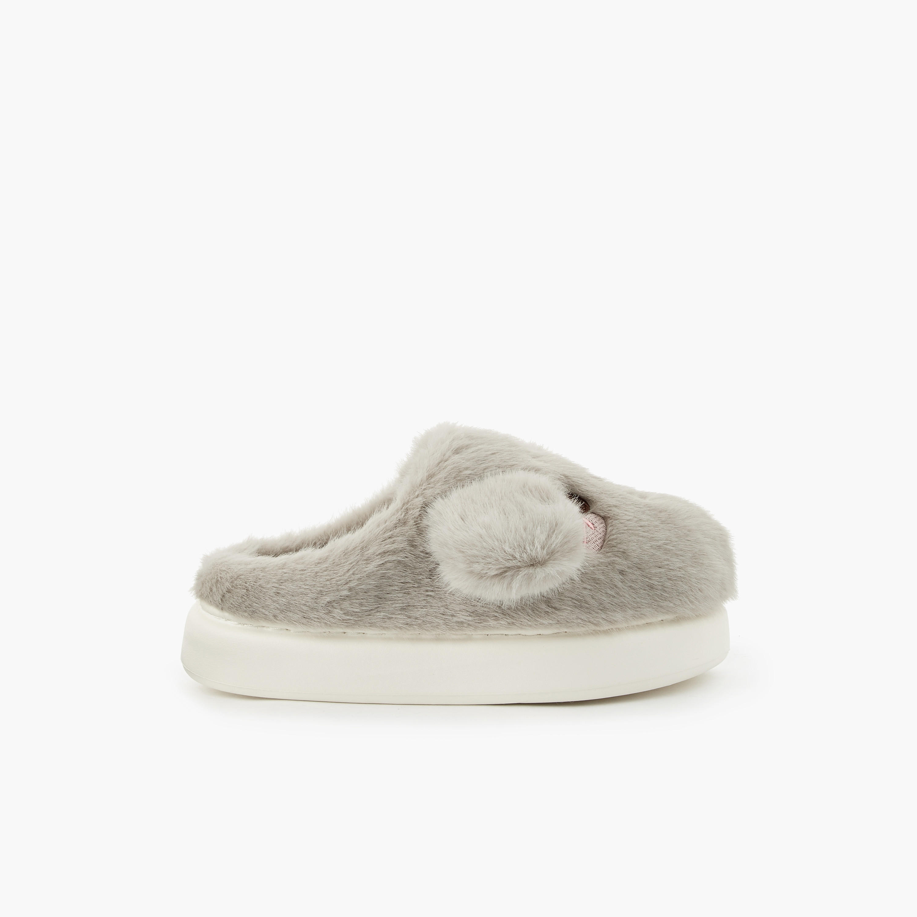 Le Confort Women Bear Embroidered Bedroom Slides-women-shoes-bedroomslippers-image-2