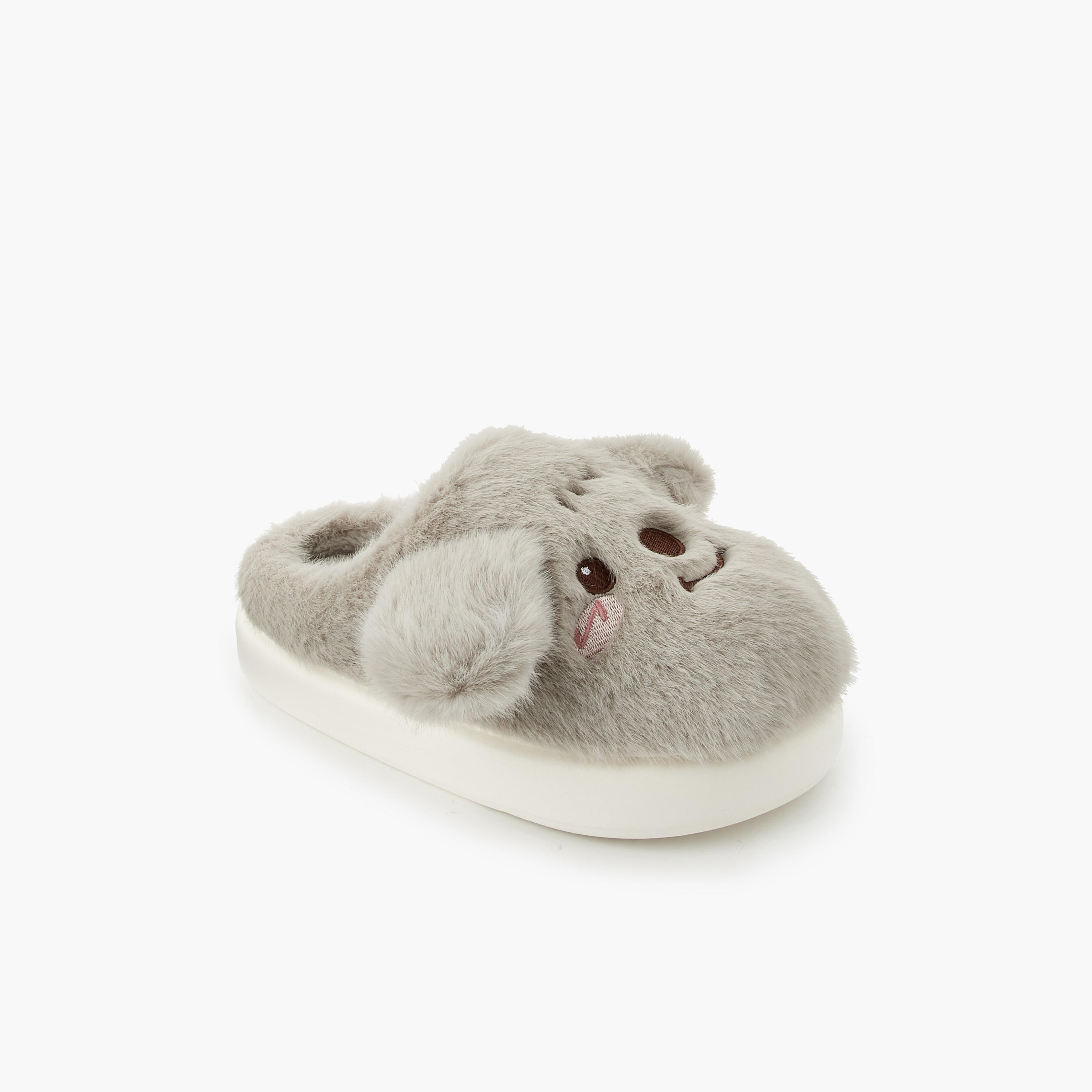 Le Confort Women Bear Embroidered Bedroom Slides-women-shoes-bedroomslippers-image-3