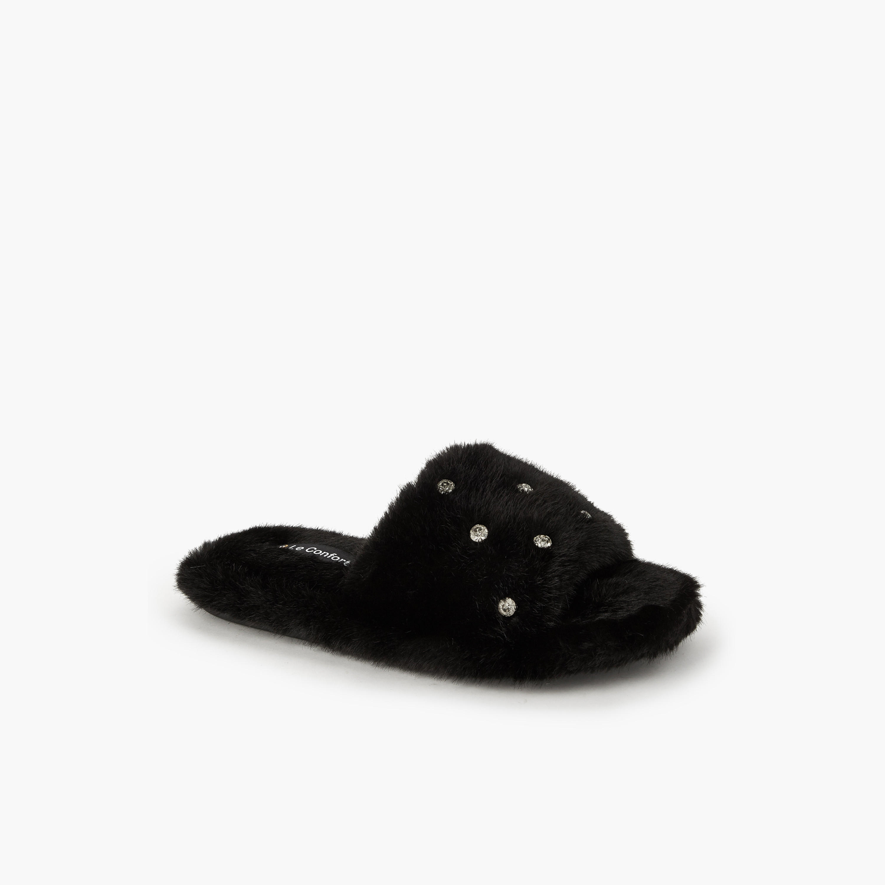 شبشب غرفة نوم نسائي مزين من لو كونفورت-women-shoes-bedroomslippers-image-3