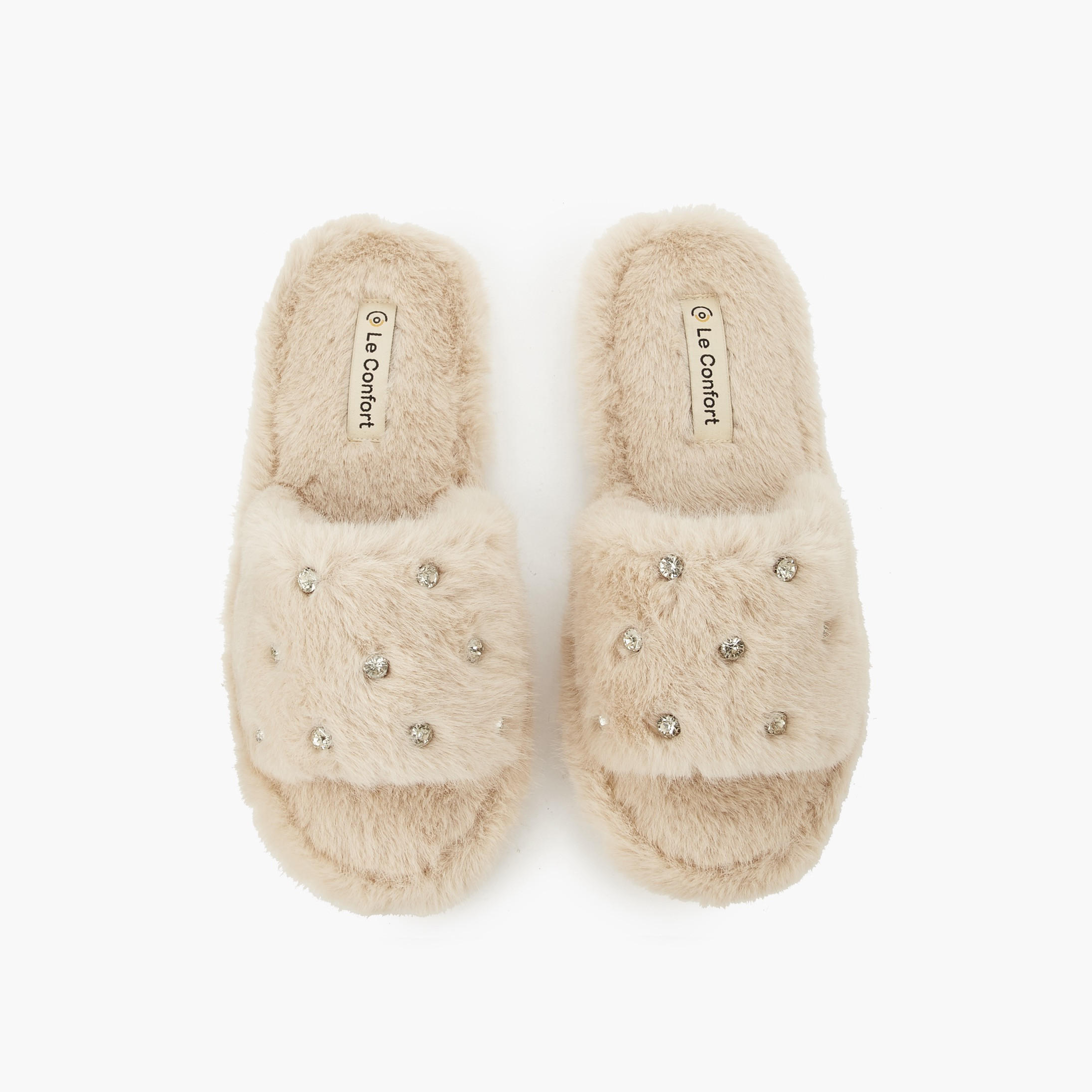 Le Confort Women Embellished Bedroom Slides-women-shoes-bedroomslippers-image-1