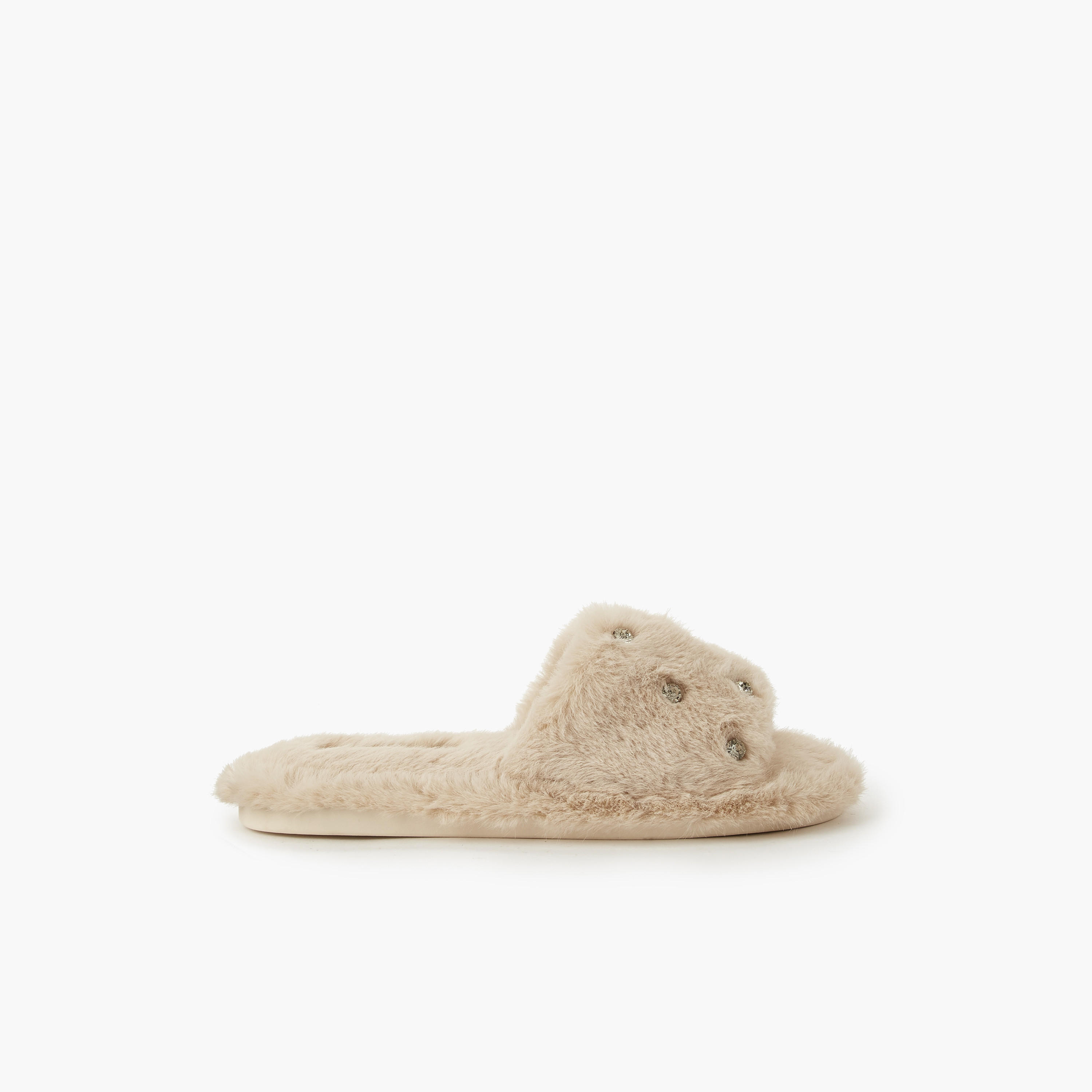 Le Confort Women Embellished Bedroom Slides-women-shoes-bedroomslippers-image-2