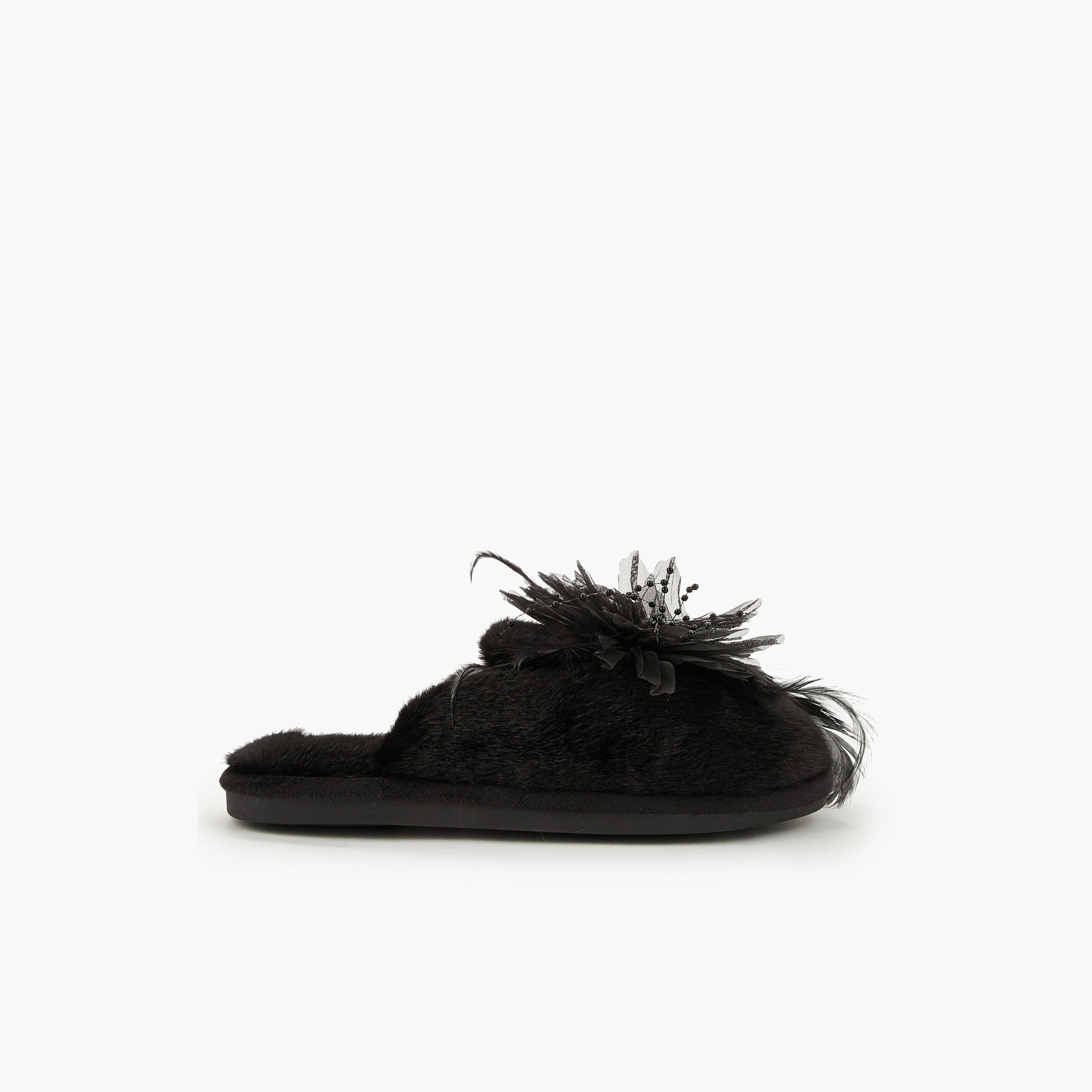Le Confort Women Floral Accent Bedroom Slides-women-shoes-bedroomslippers-image-2