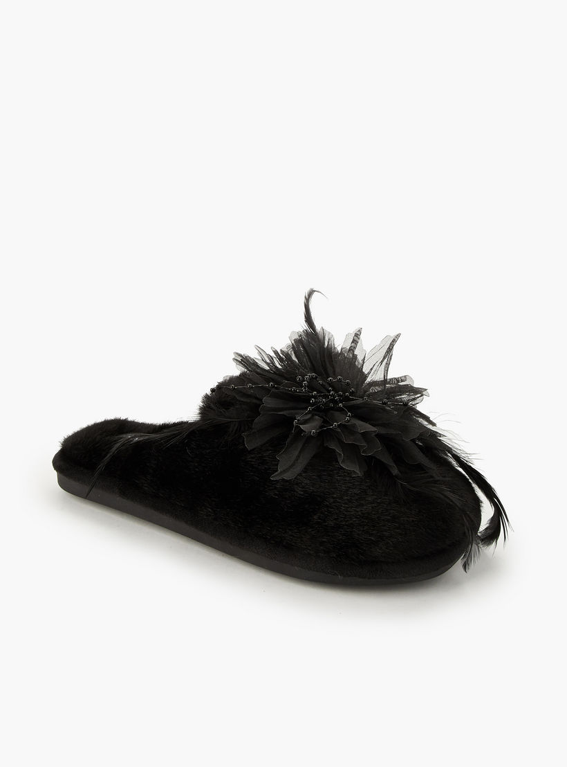 Le Confort Women Floral Accent Bedroom Slides-women-shoes-bedroomslippers-image-3