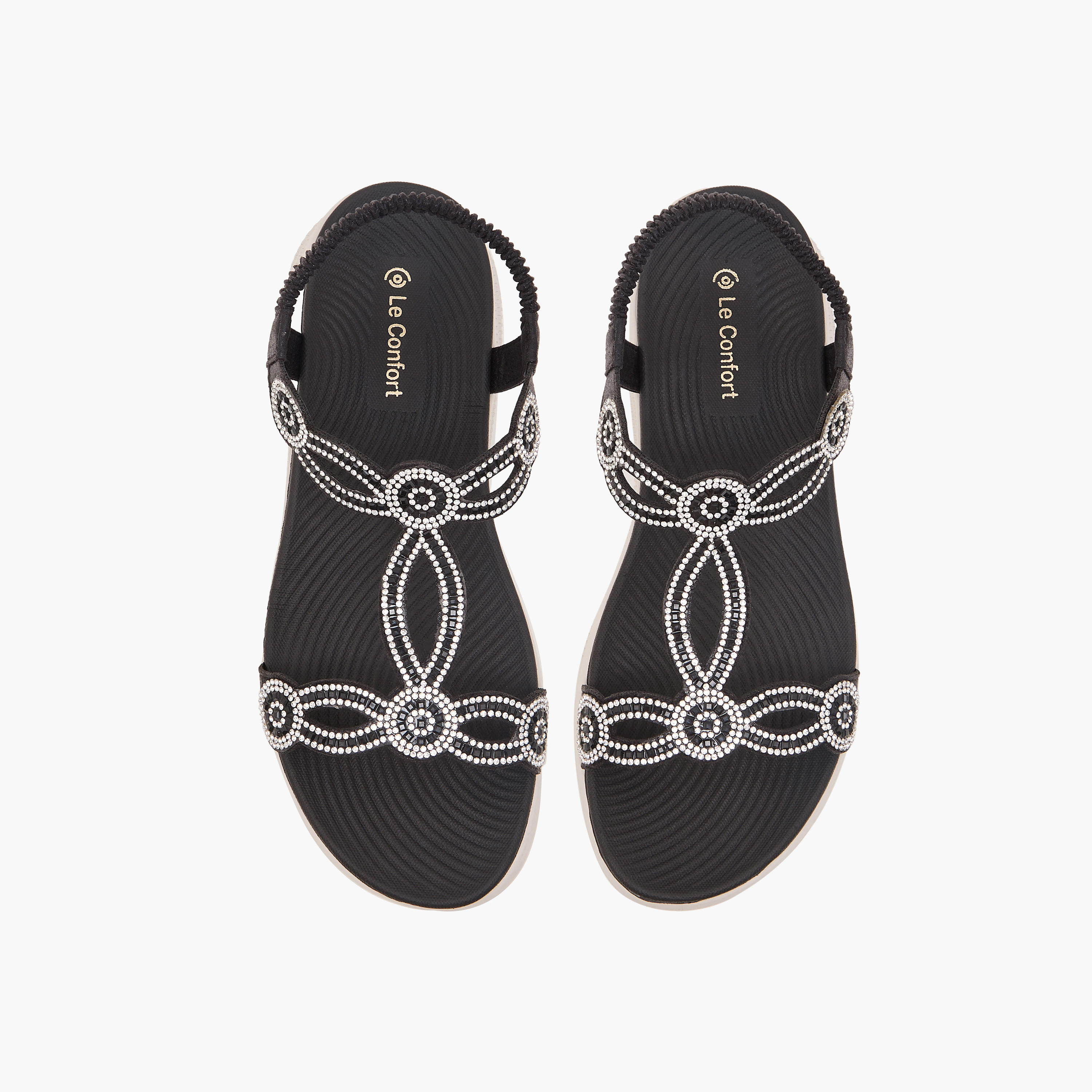 Le Confort Women Embellished Sandals-women-shoes-sandals-heeled-image-1