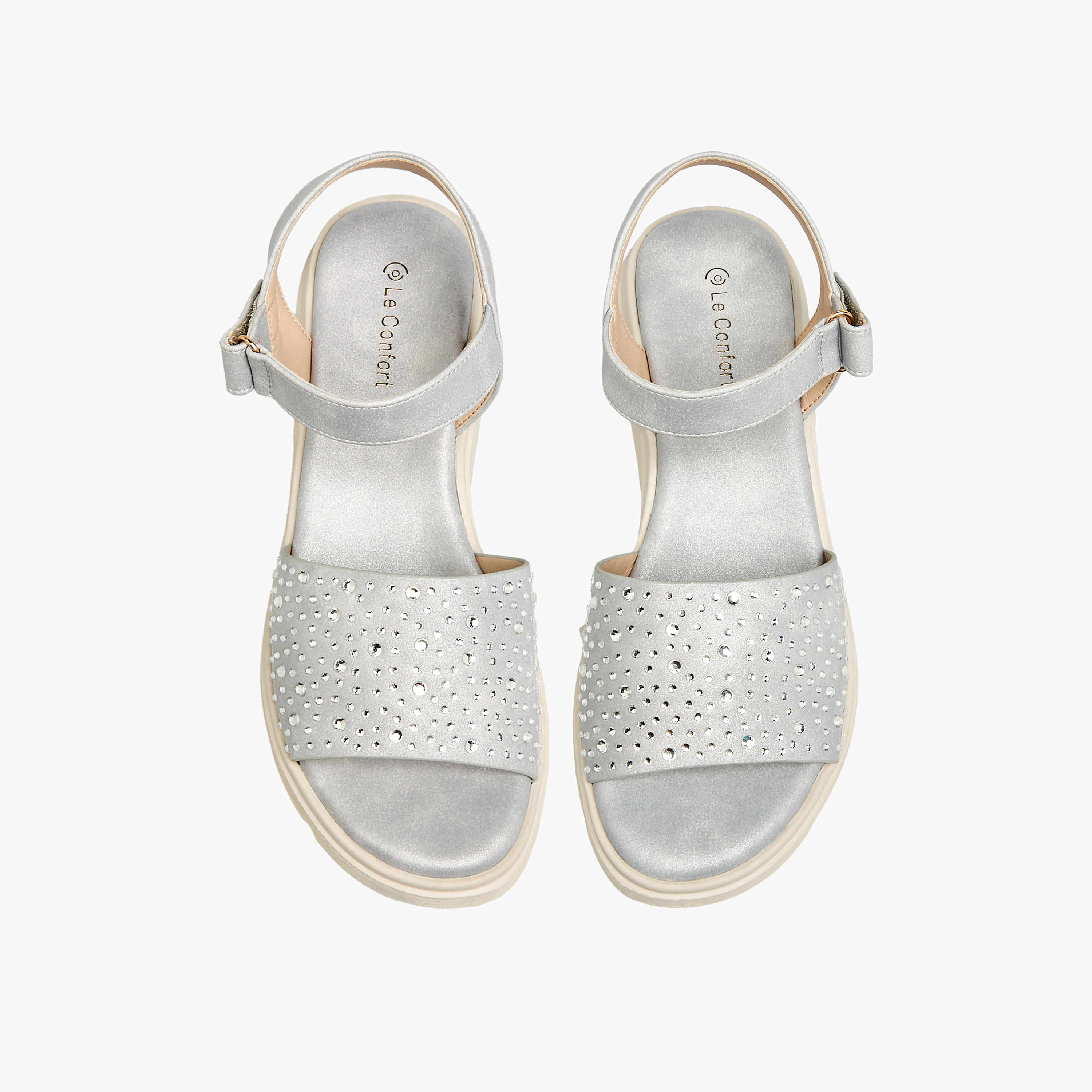 Le Confort Women Embellished Platform Sandals-women-shoes-sandals-heeled-image-1