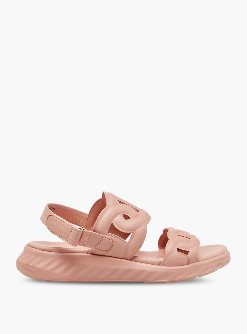 Le Confort Cutout Sandals with Hook and Loop Closure-girls-shoes-sandals-image-2