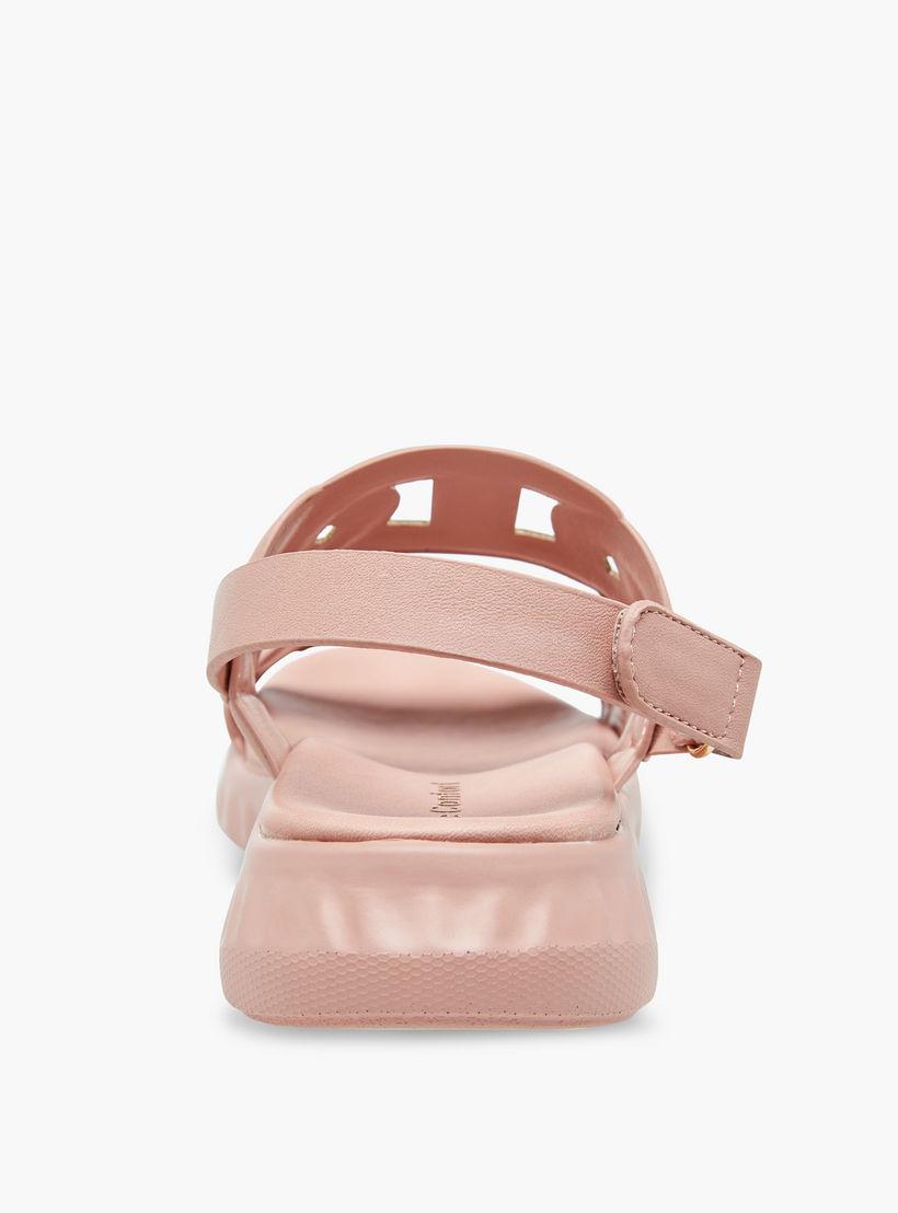 Le Confort Cutout Sandals with Hook and Loop Closure-girls-shoes-sandals-image-4