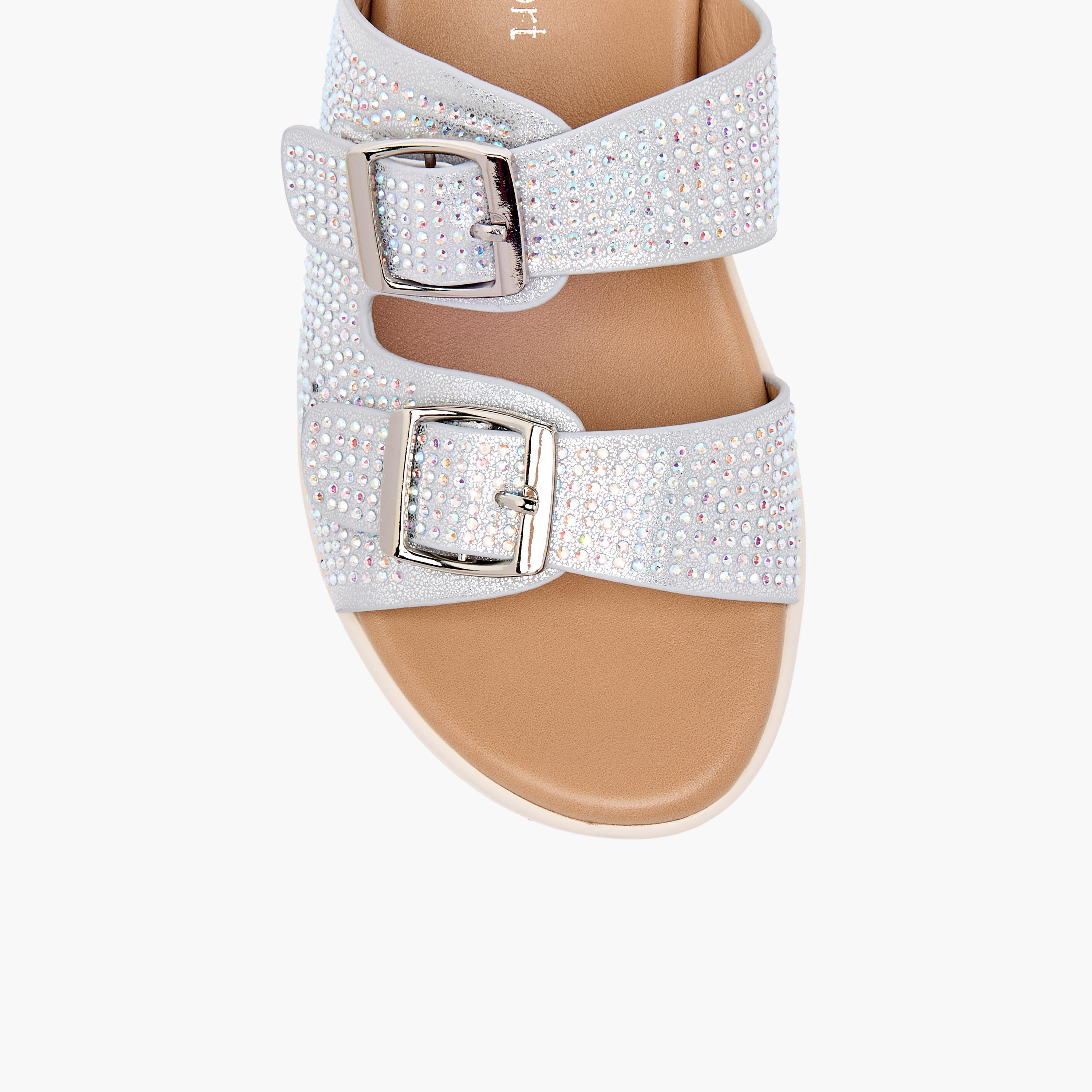 Le Confort Studded Slip-On Sandals with Buckle Detail-girls-shoes-sandals-image-4