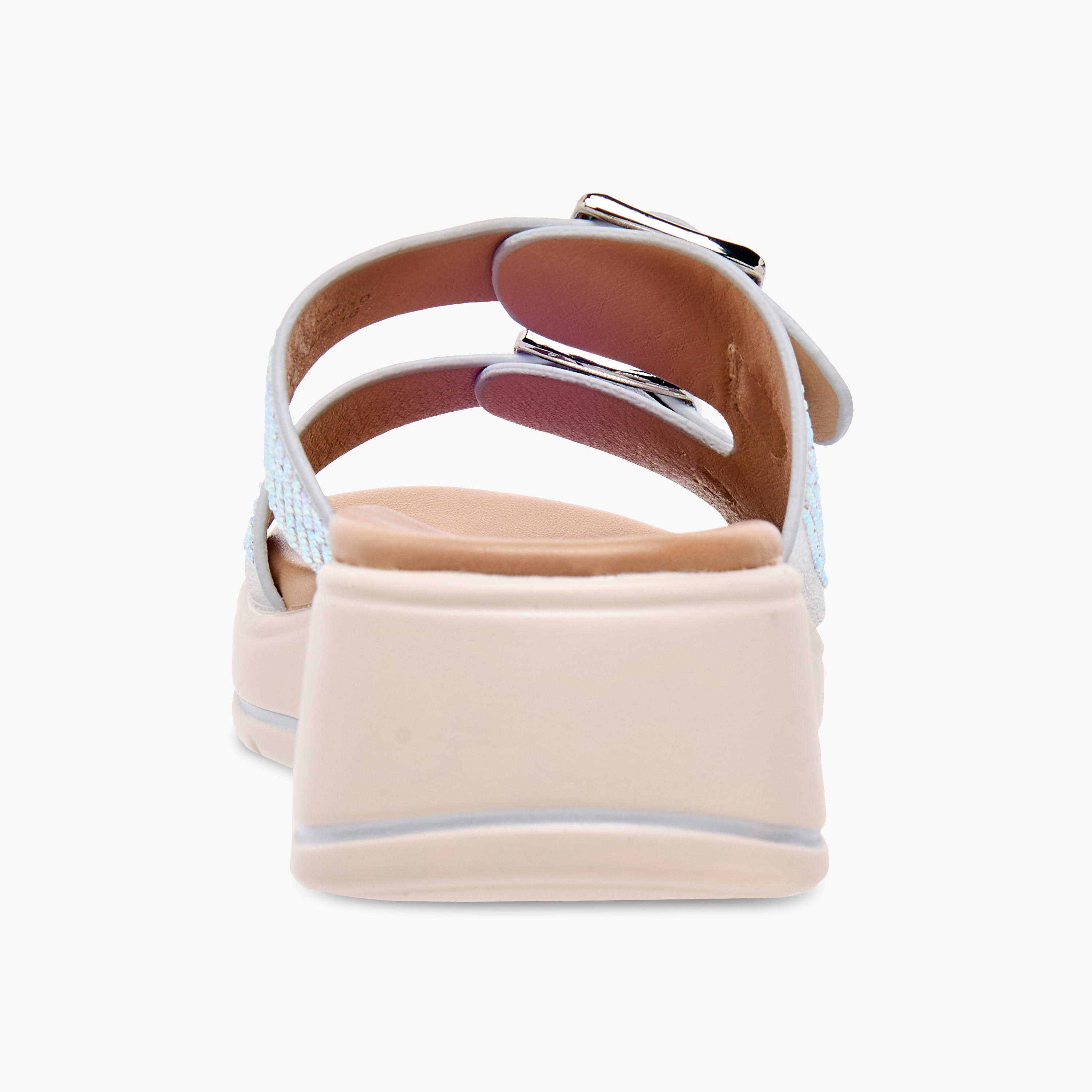 Le Confort Studded Slip-On Sandals with Buckle Detail-girls-shoes-sandals-image-5
