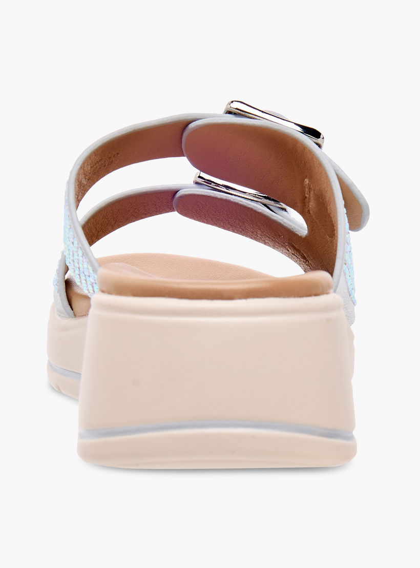 Le Confort Studded Slip-On Sandals with Buckle Detail-girls-shoes-sandals-image-5