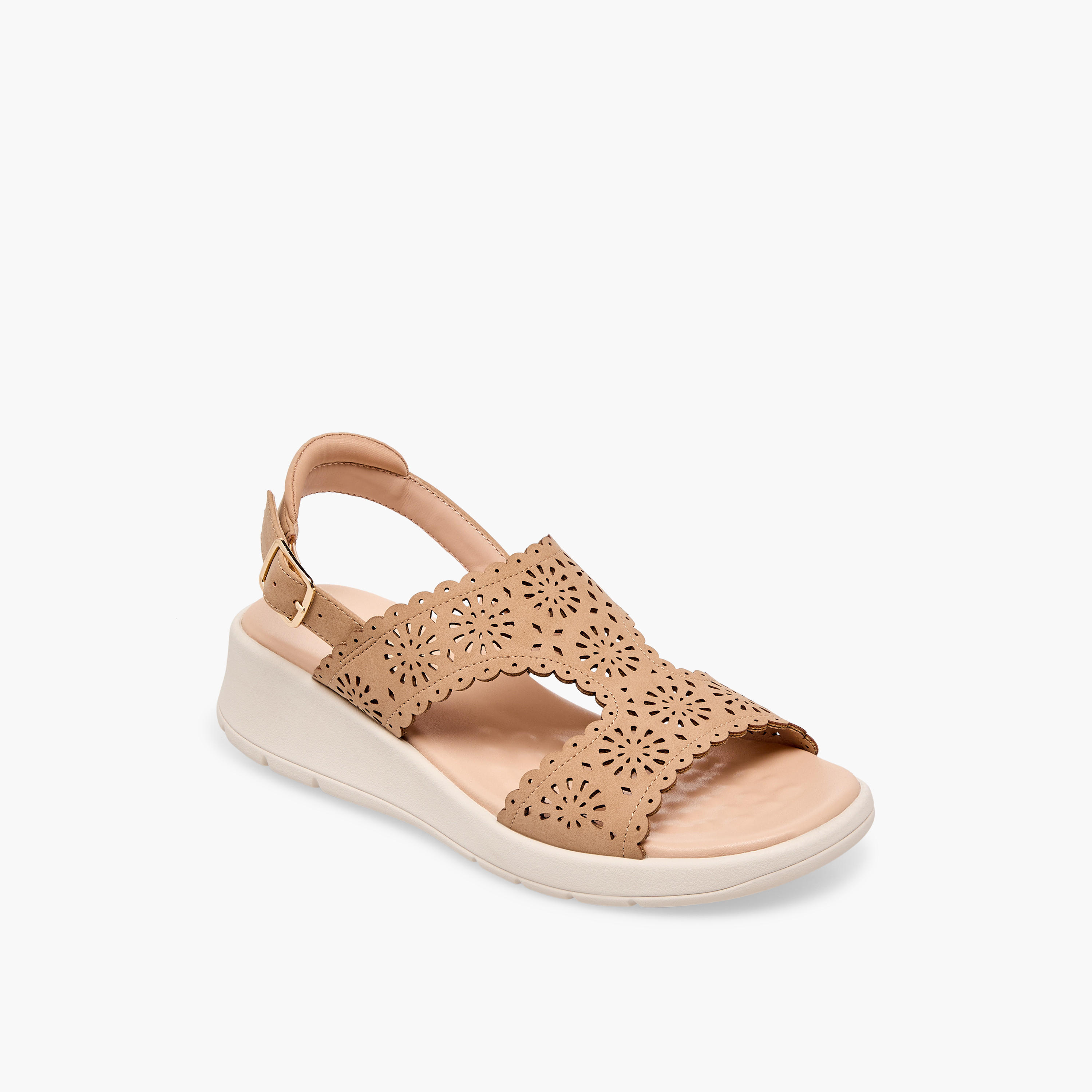 صندل بأحزمة مفرغة بالليزر للنساء من لو كونفورت-women-shoes-sandals-heeled-image-2