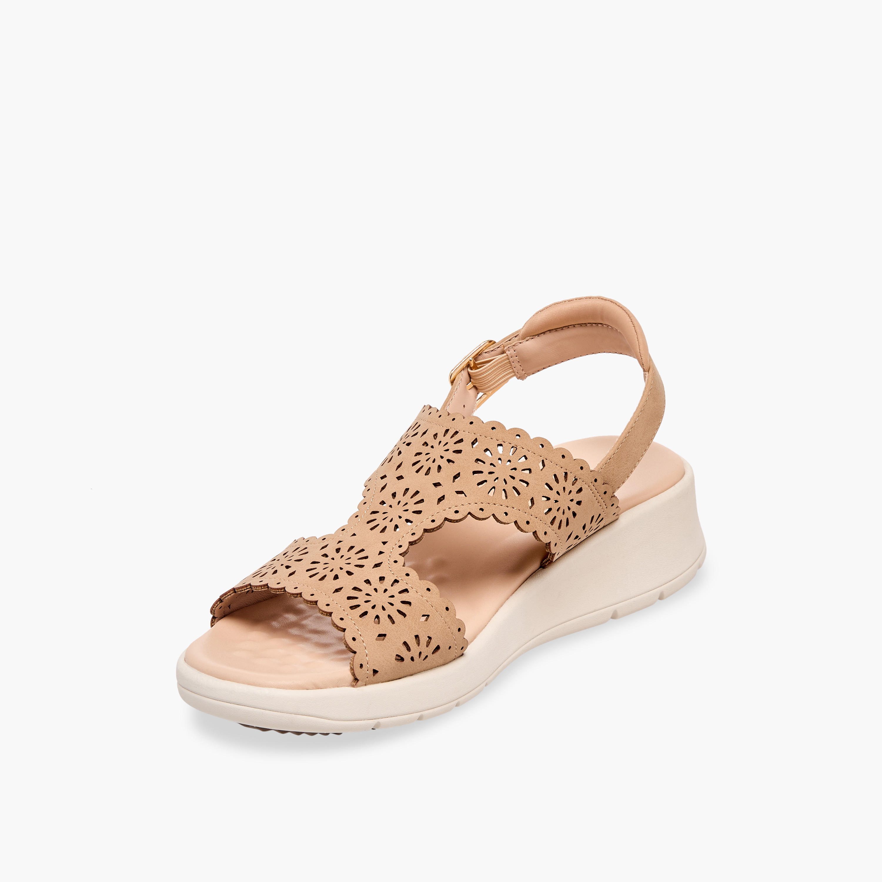 صندل بأحزمة مفرغة بالليزر للنساء من لو كونفورت-women-shoes-sandals-heeled-image-4