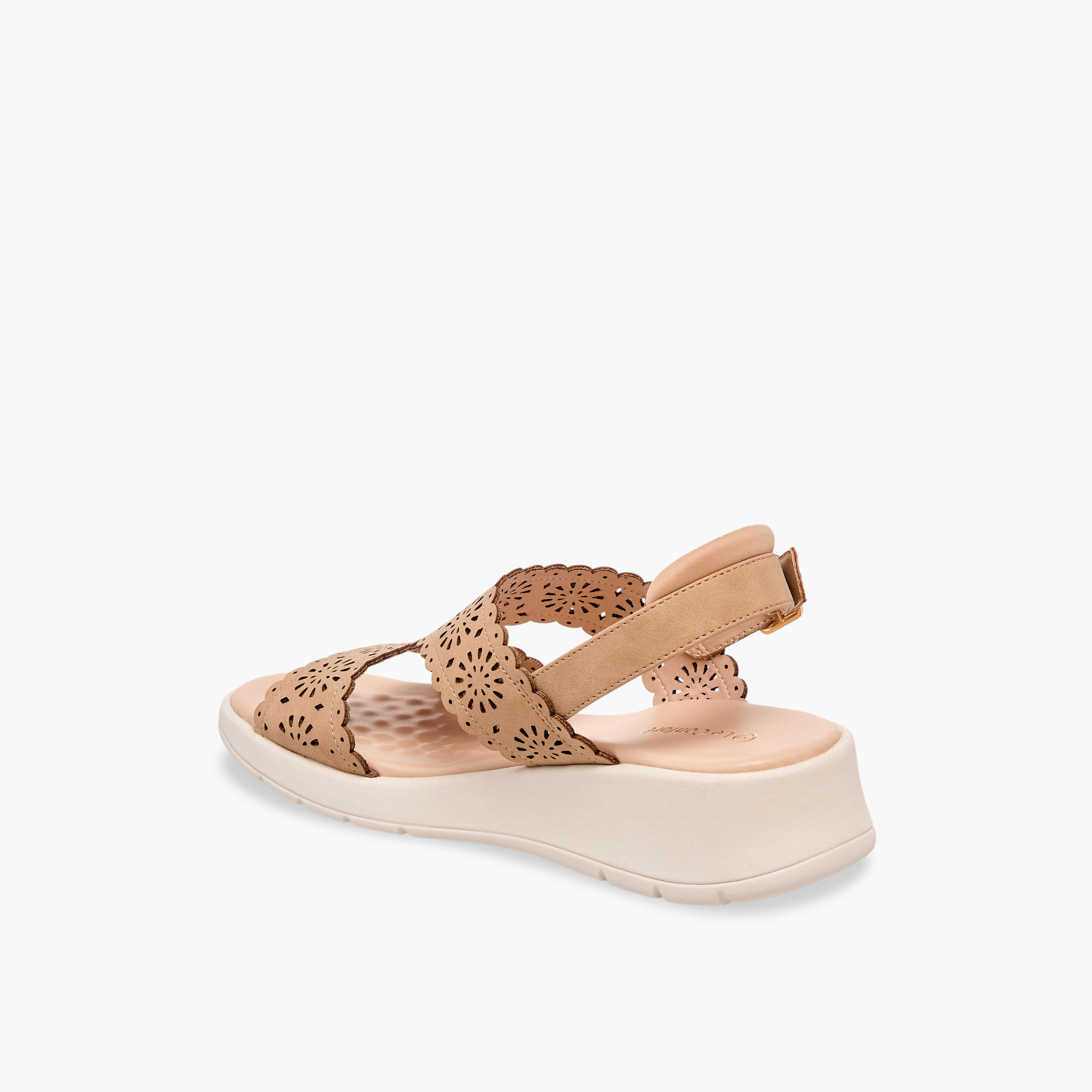 صندل بأحزمة مفرغة بالليزر للنساء من لو كونفورت-women-shoes-sandals-heeled-image-5