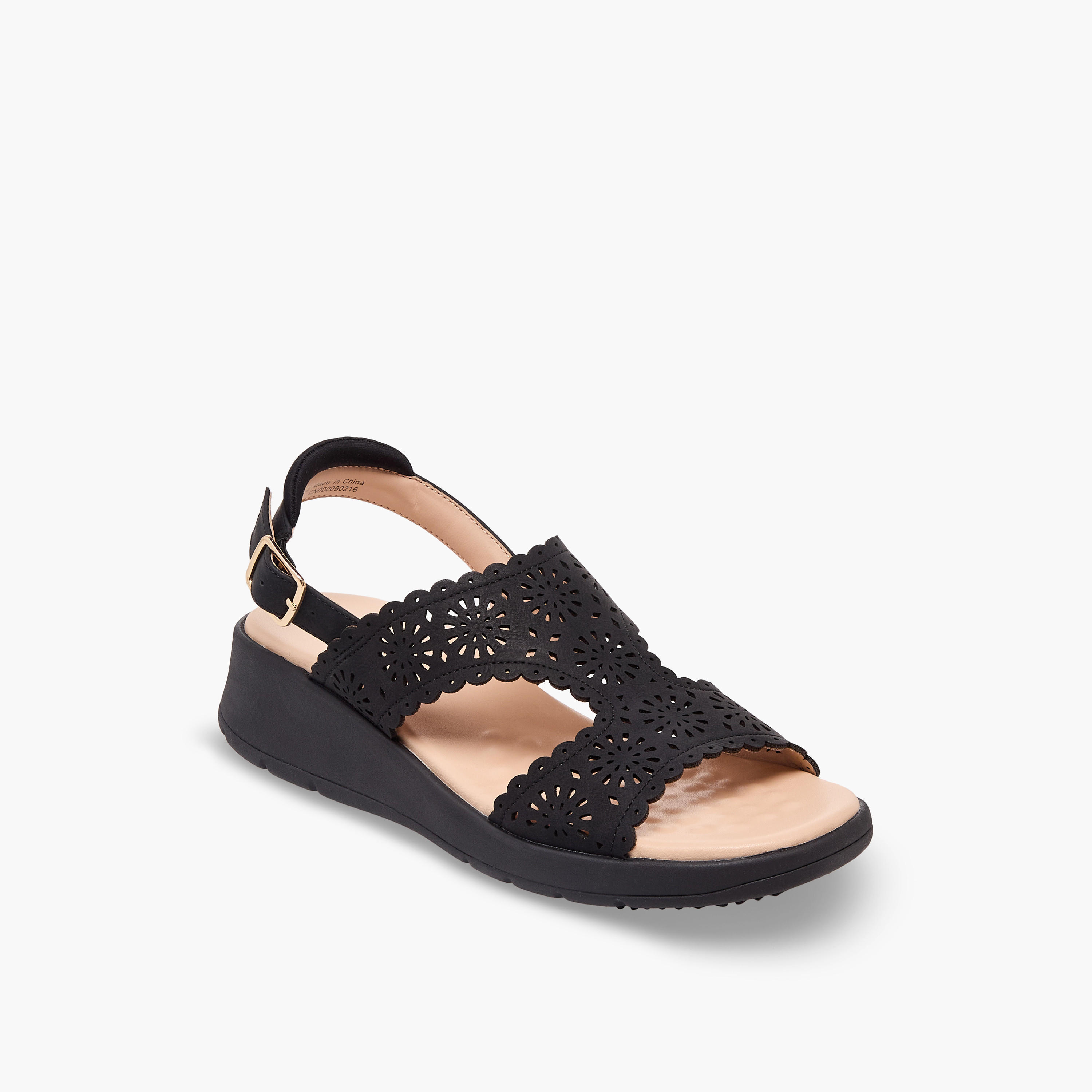 صندل بأحزمة مفرغة بالليزر للنساء من لو كونفورت-women-shoes-sandals-heeled-image-2