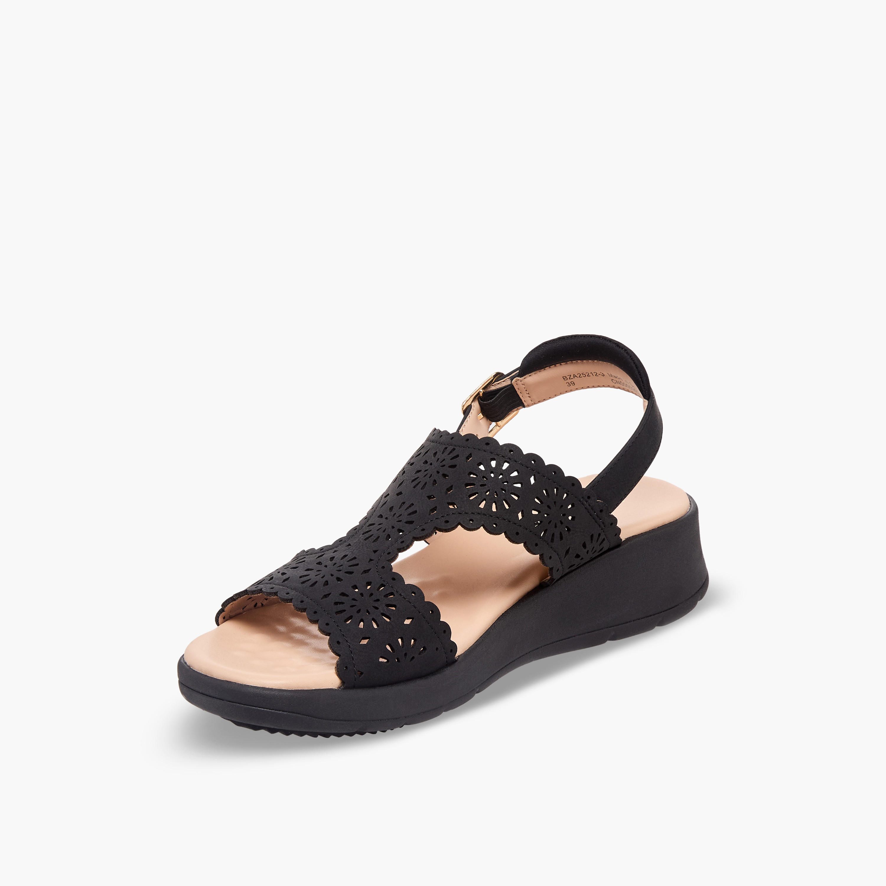 صندل بأحزمة مفرغة بالليزر للنساء من لو كونفورت-women-shoes-sandals-heeled-image-4