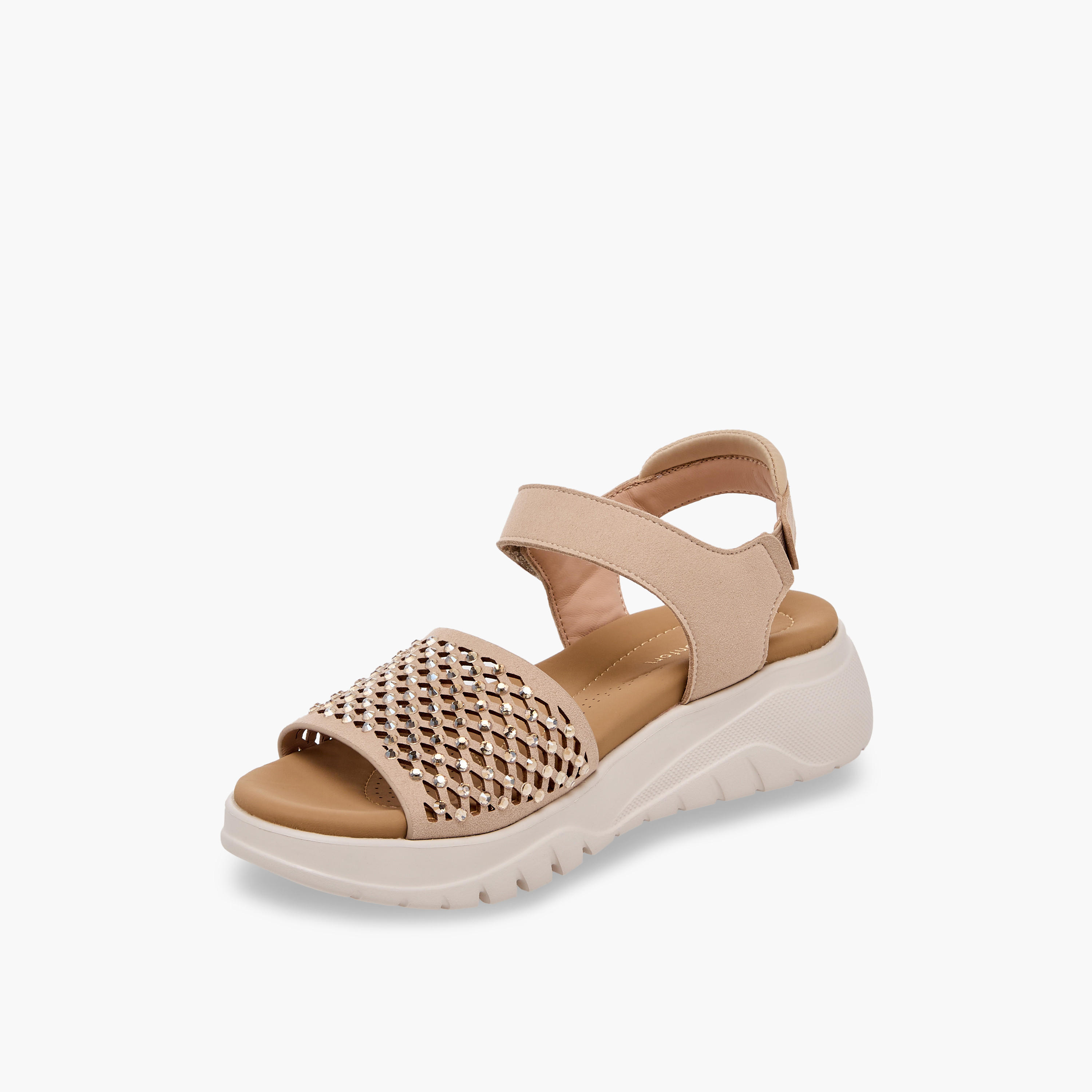 Le Confort Women Rhinestone Embellished Comfort Sandals-women-shoes-sandals-heeled-image-4